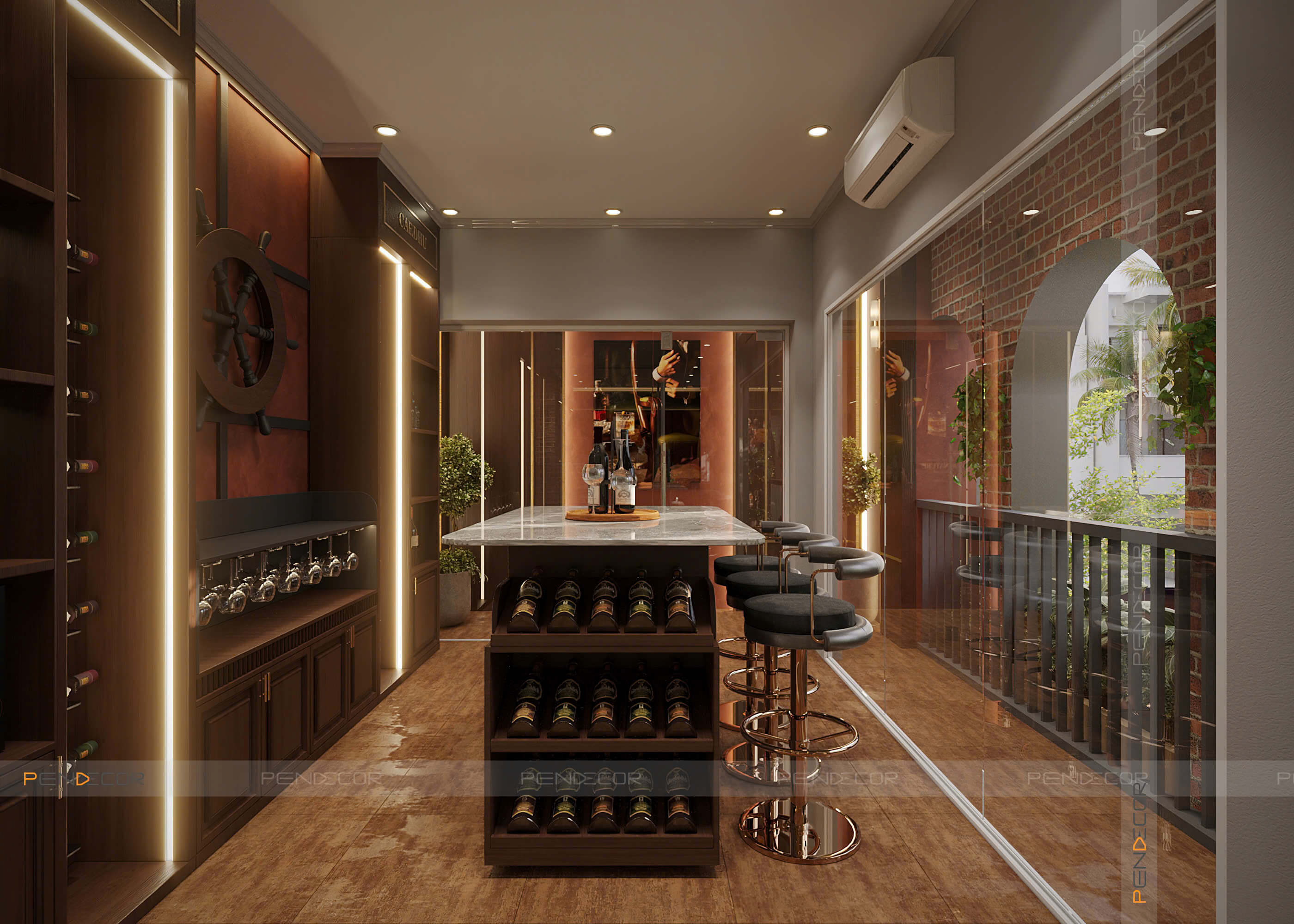 Thiết Kế Showroom Cuồng Rượu