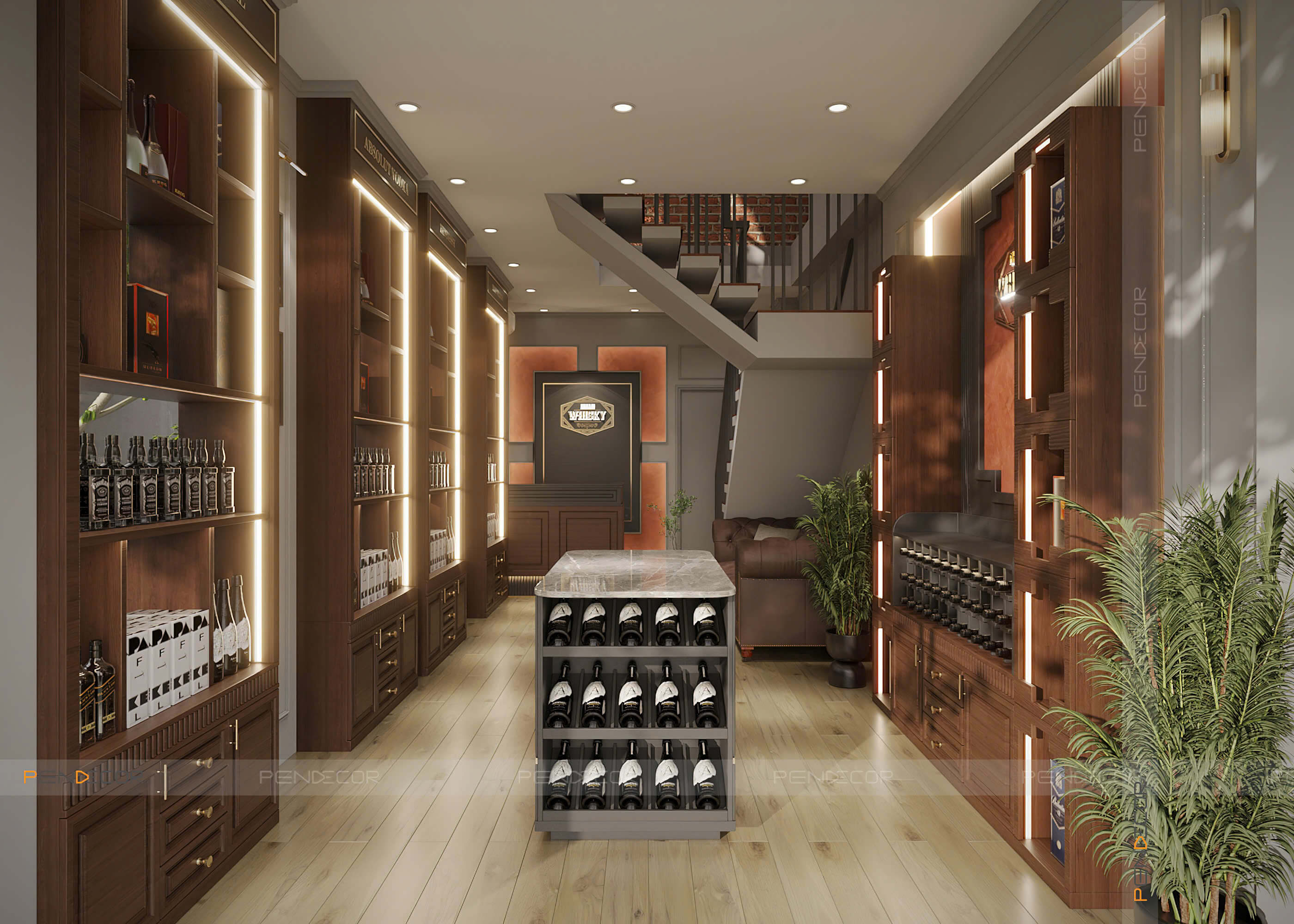 Thiết Kế Showroom Cuồng Rượu