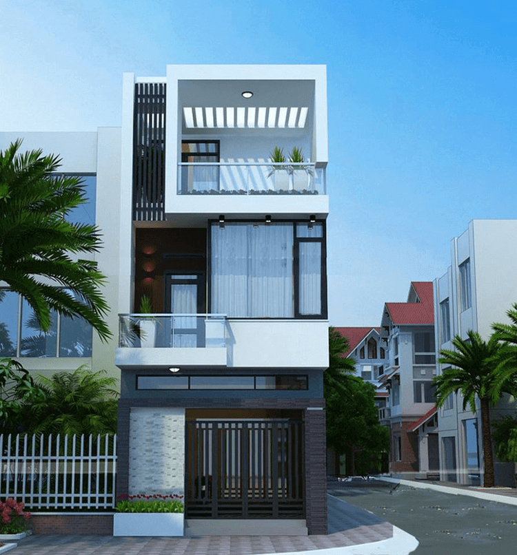 4x16m mẫu nhà ống đẹp 3 tầng 4m Pendecor