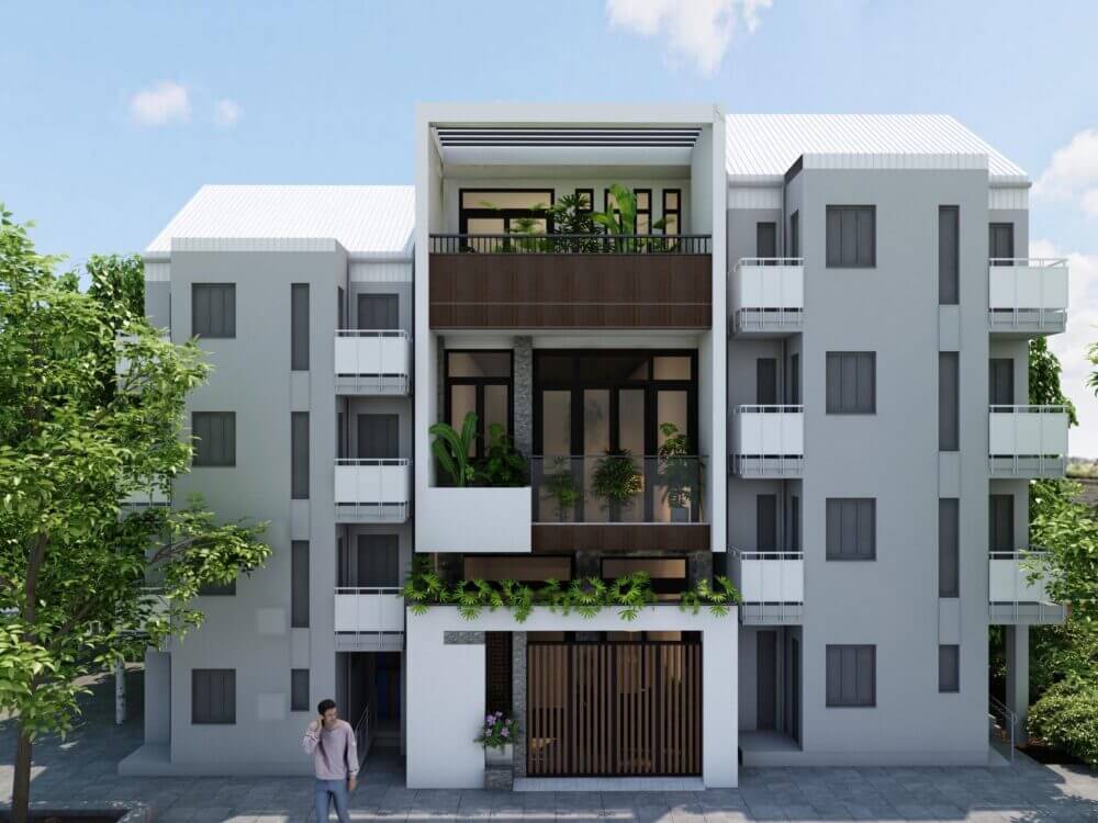 mẫu nhà 3 tầng mặt tiền 6m đẹp Pendecor