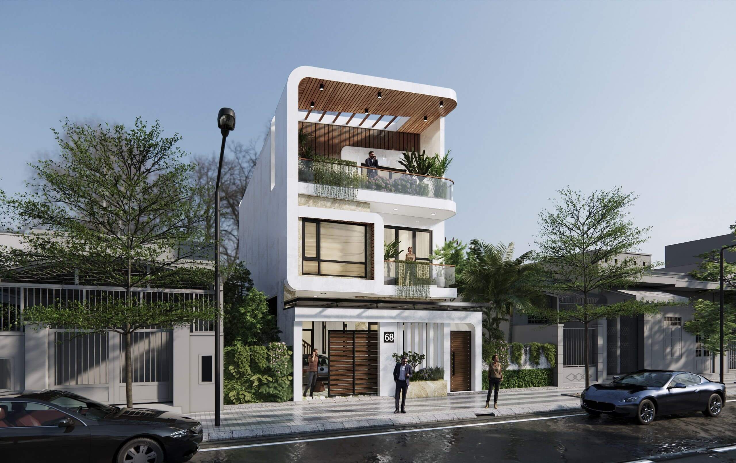 mat tien nha 4m 3 tang Pendecor
