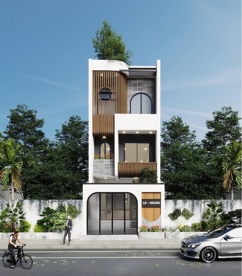 mặt tiền nhà phố 6m 3 tầng