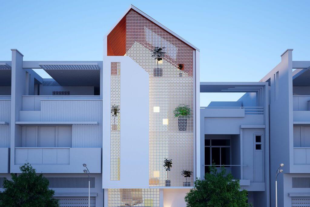 mặt tiền nhà 6m 3 tầng