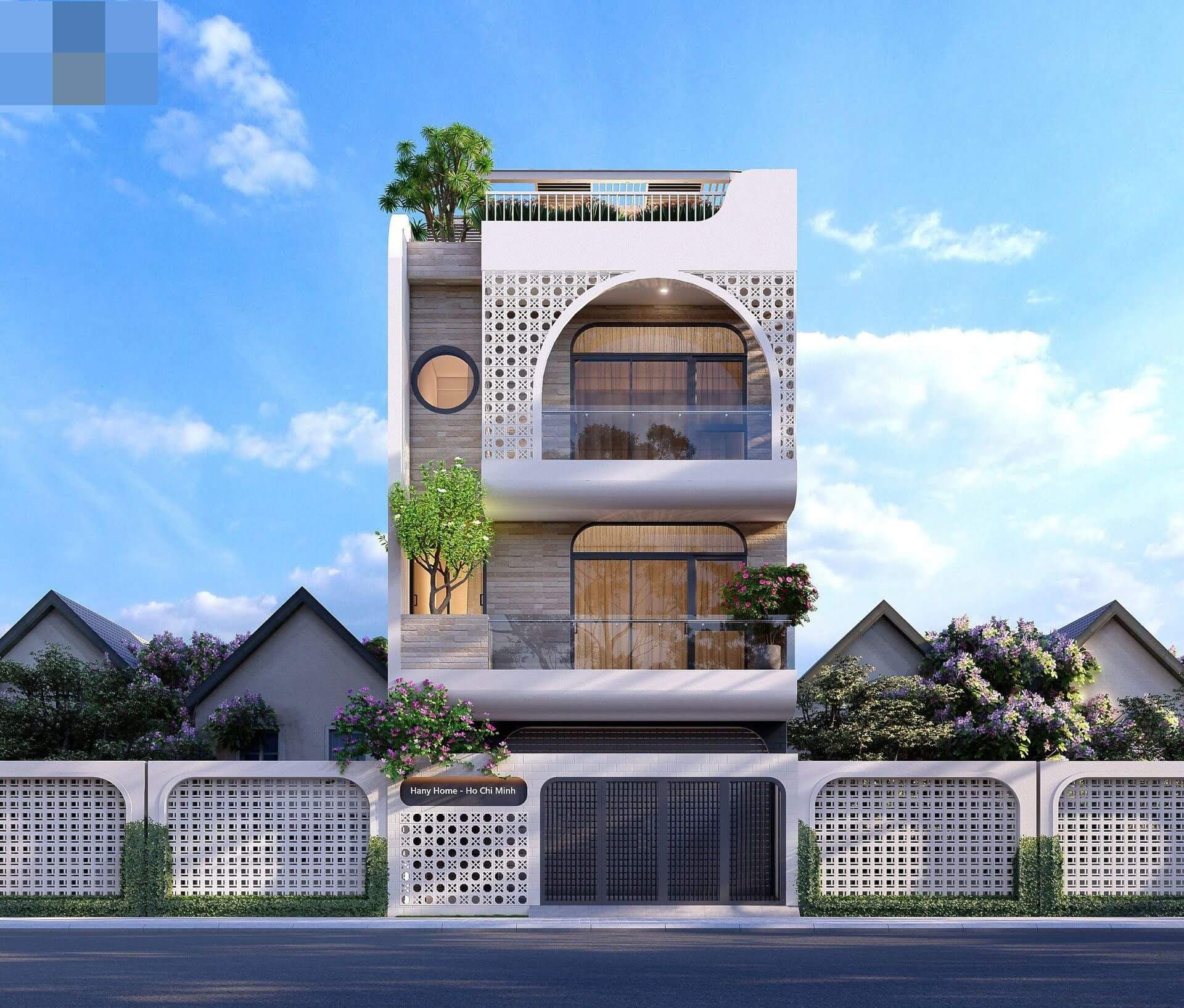 nhà phố 3 tầng mặt tiền 6m