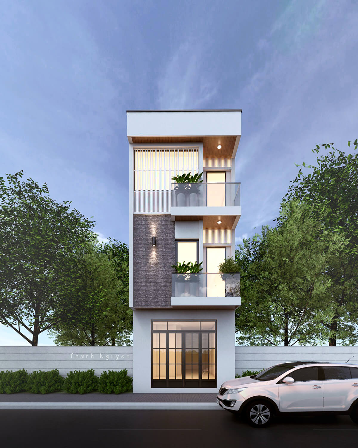 nhà phố 6m 3 tầng