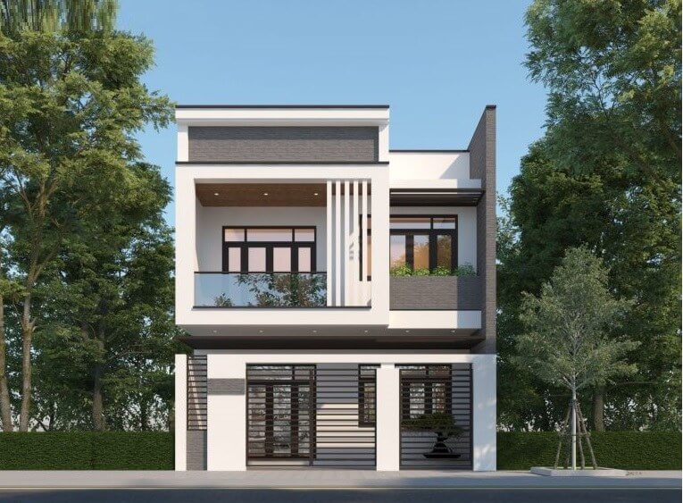 mau nha mat tien 7m Pendecor