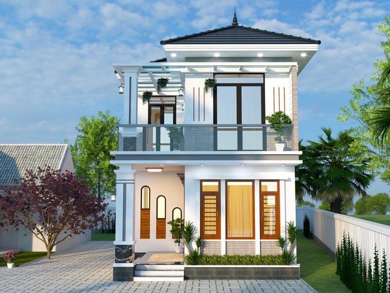 nhà phố 2 tầng mặt tiền 7m Pendecor