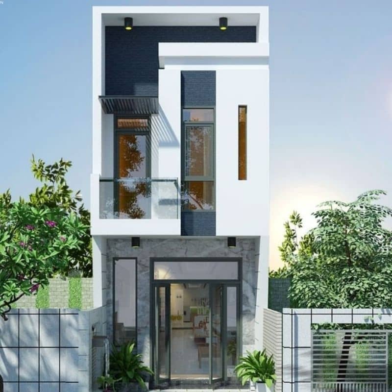 thiết kế nhà mặt tiền 7m Pendecor