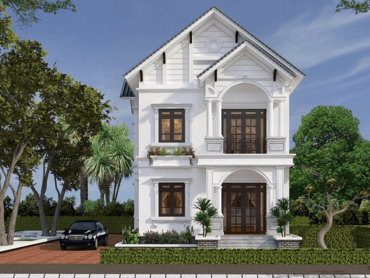 ngang 7m mặt tiền nhà phố 7m 2 tầng Pendecor