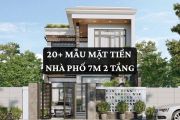 20+ Mẫu mặt tiền nhà phố 7m 2 tầng: Tối ưu thiết kế và Chi phí
