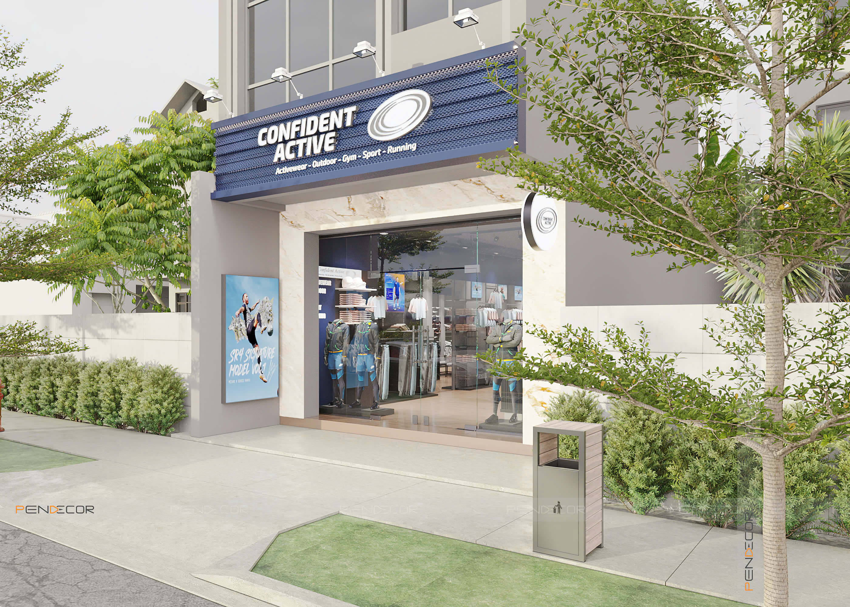 Thiết Kế Shop Thể Thao Confident Active