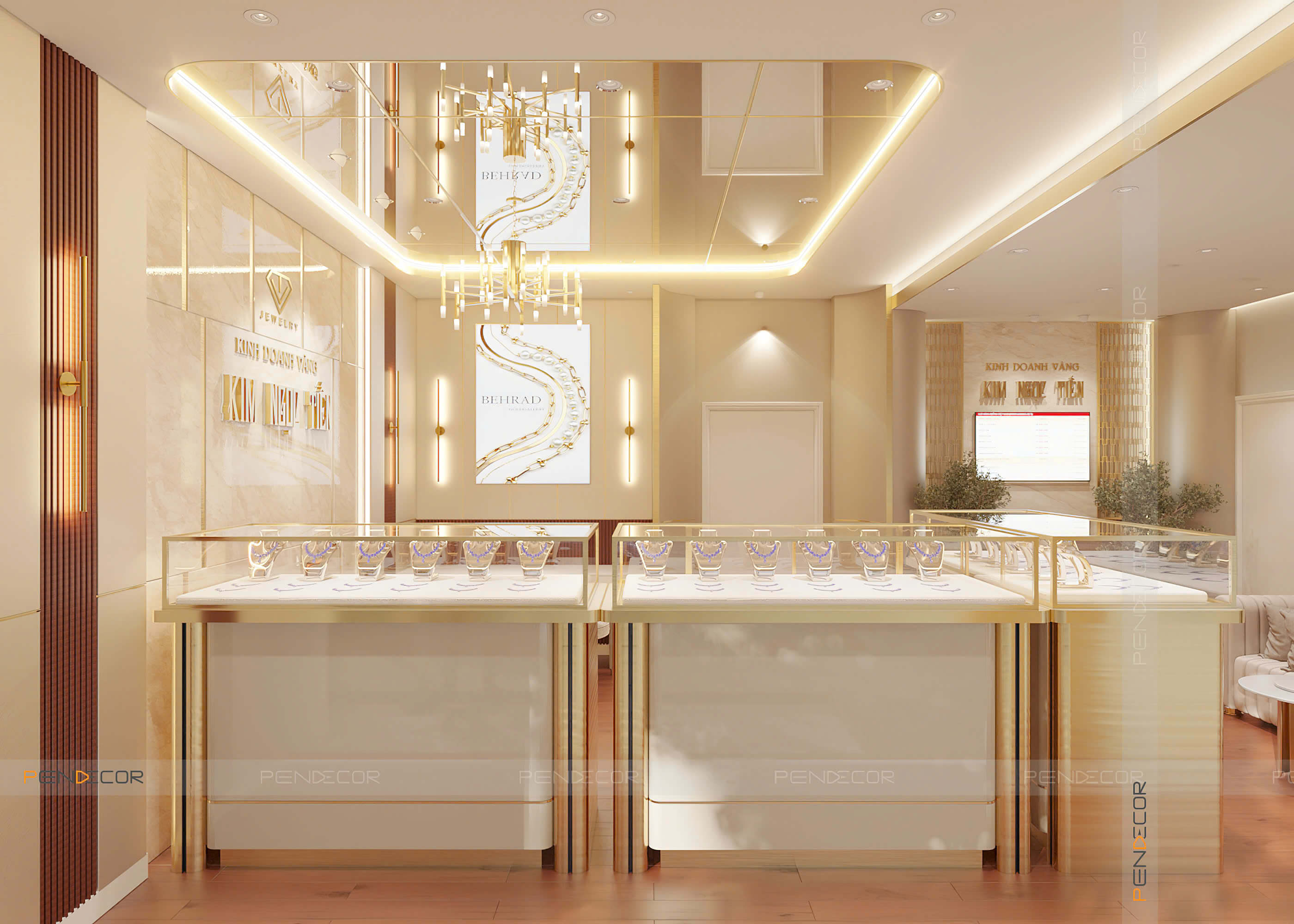 Thiết Kế Tiệm Vàng Kim Ngọc Tiến