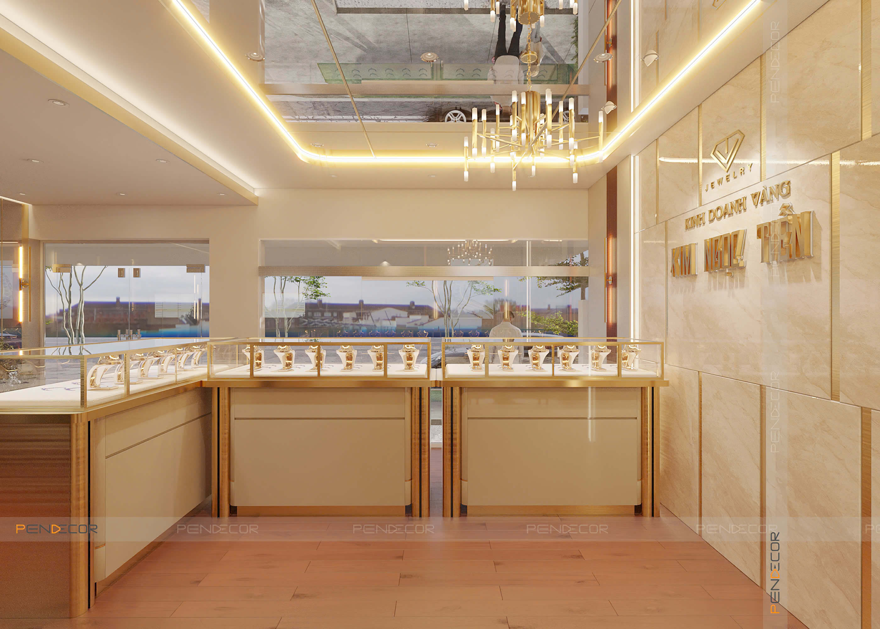 Thiết Kế Tiệm Vàng Kim Ngọc Tiến