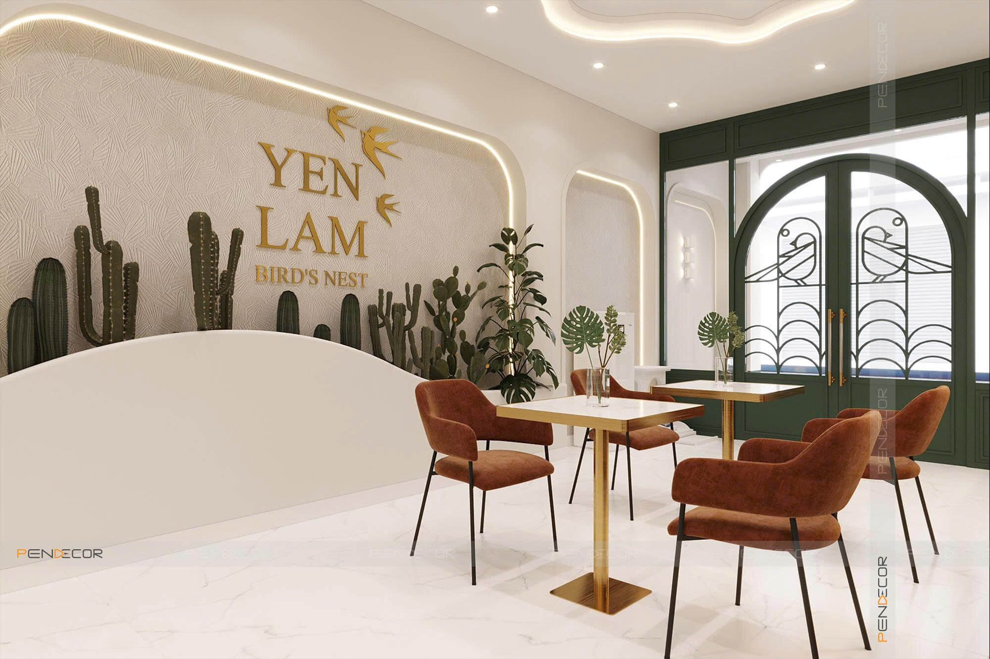 Thiết Kế Cửa Hàng Yến Sào Yến Lam