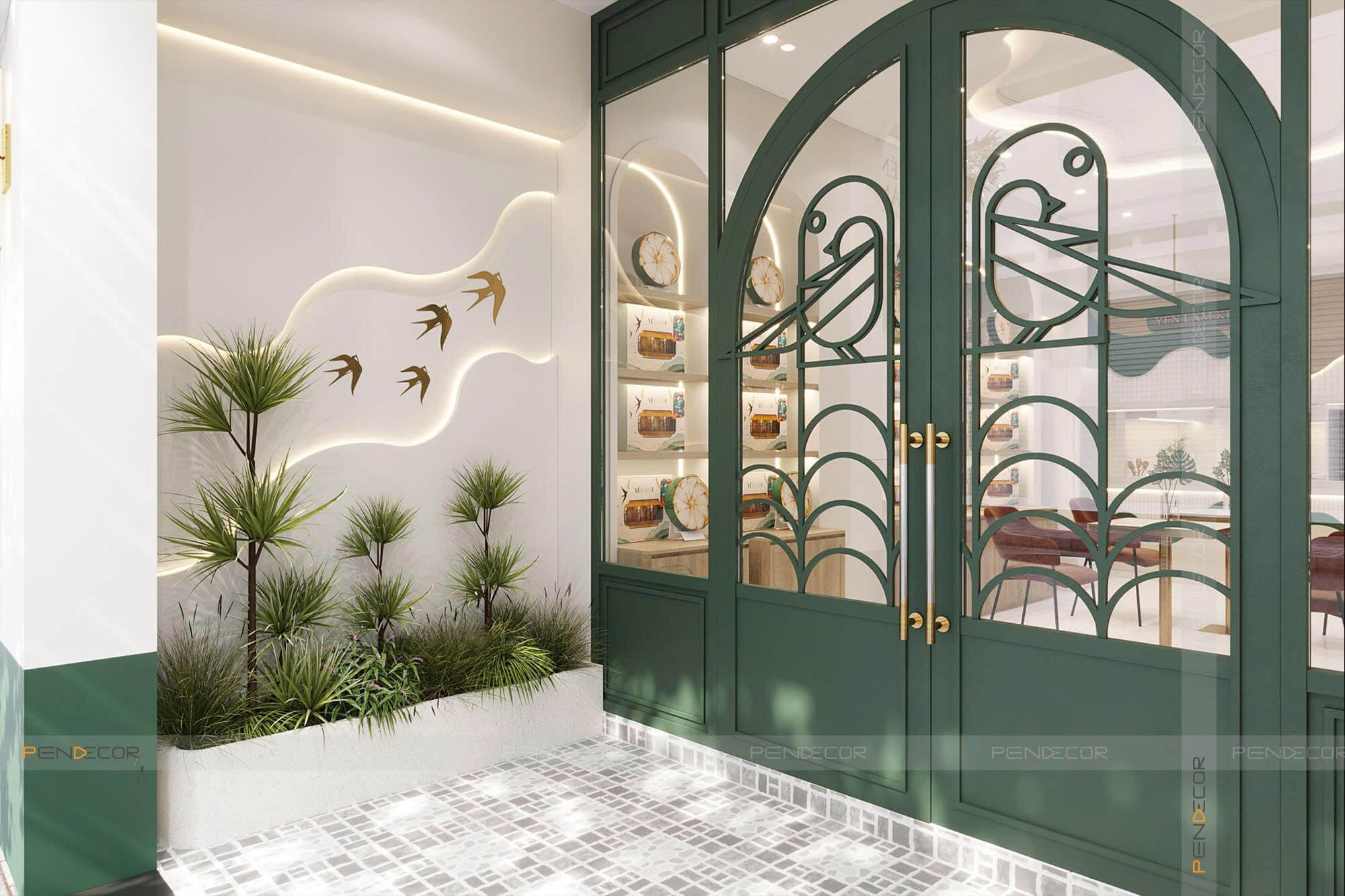 Thiết Kế Cửa Hàng Yến Sào Yến Lam