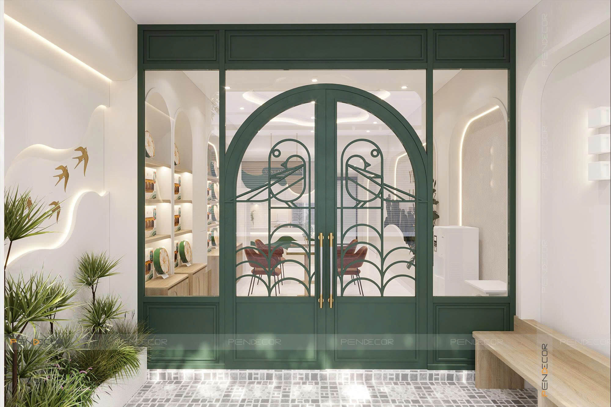 Thiết Kế Cửa Hàng Yến Sào Yến Lam