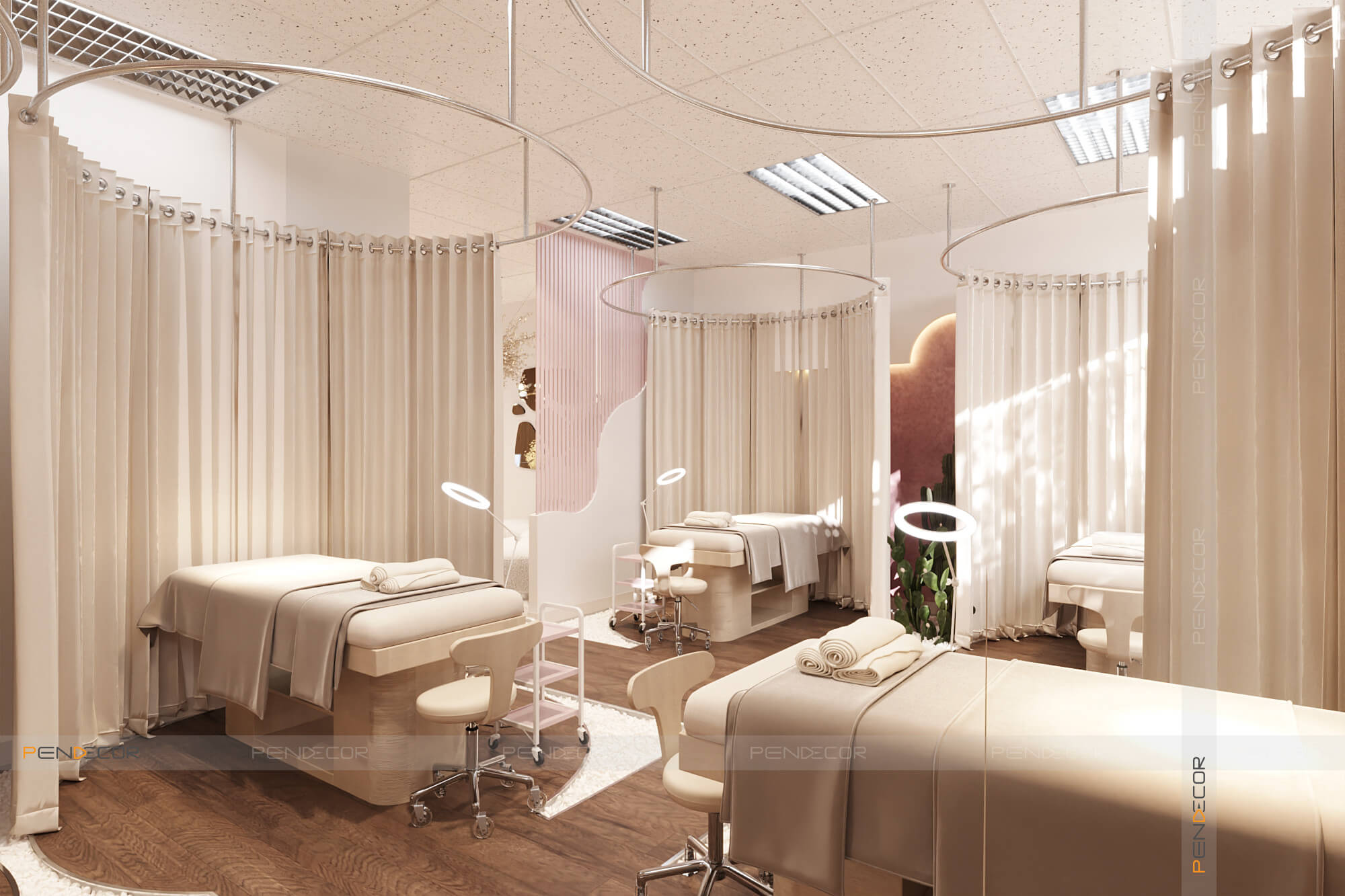 phòng spa đẹp Pendecor