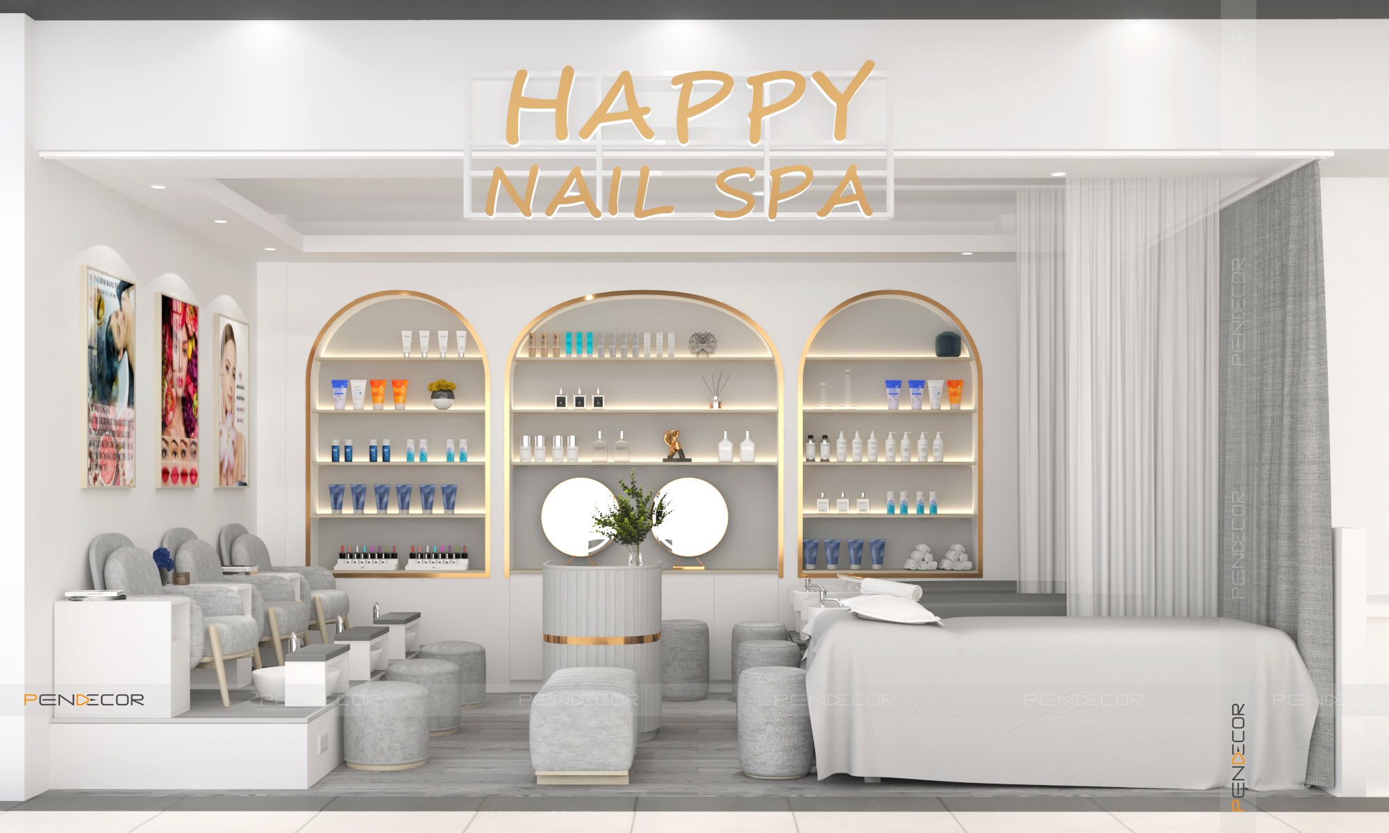 trang trí spa đẹp Pendecor