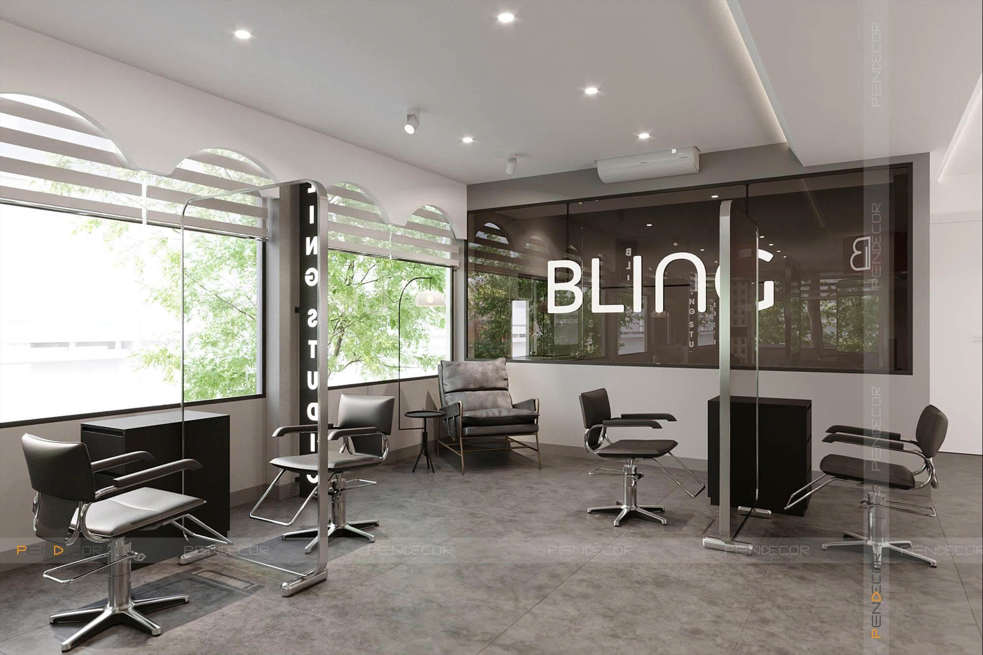 Thiết Kế Salon Tóc Bling Hair Studio (Bình Thạnh)
