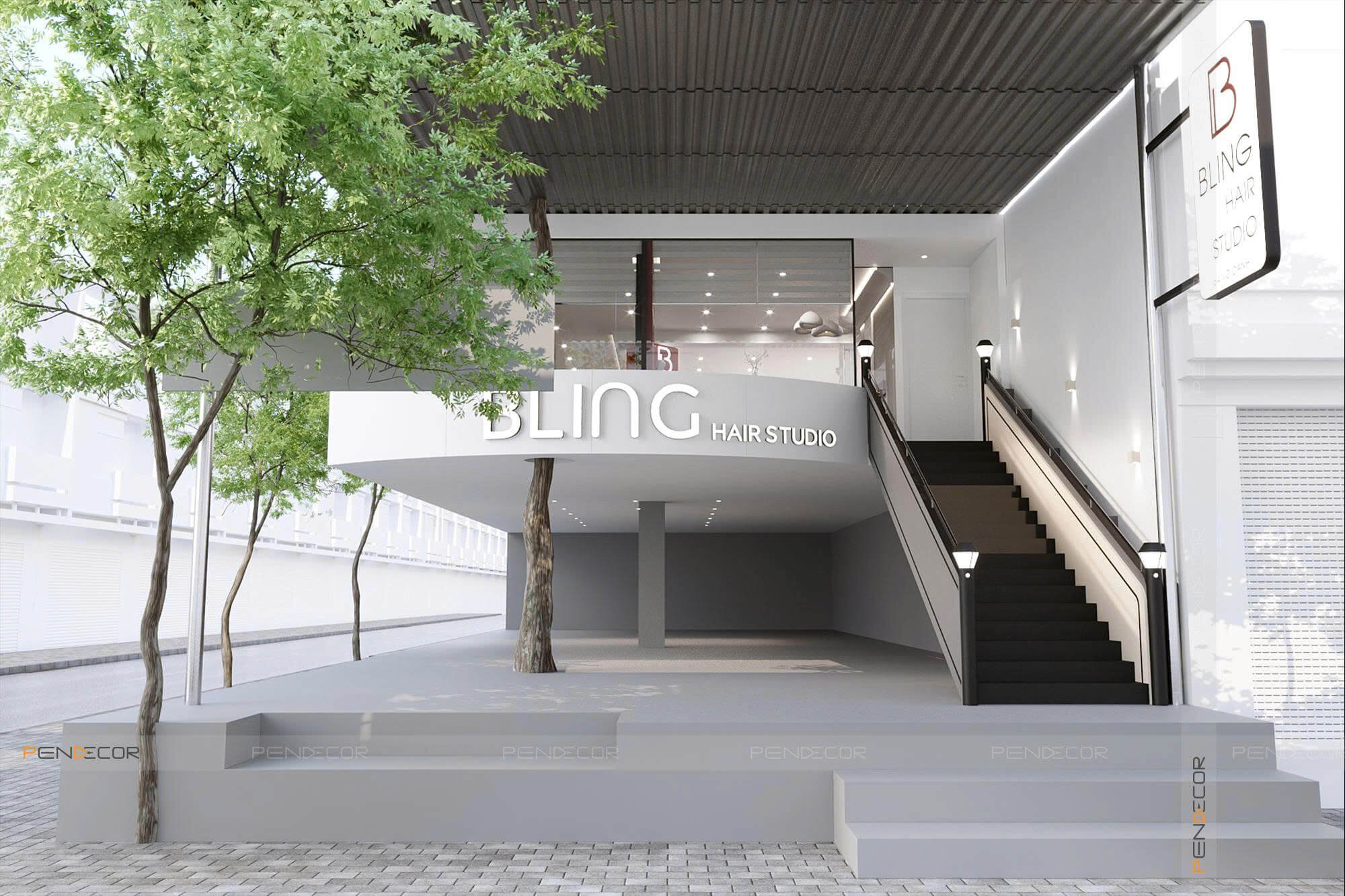 Thiết Kế Salon Tóc Bling Hair Studio (Bình Thạnh)