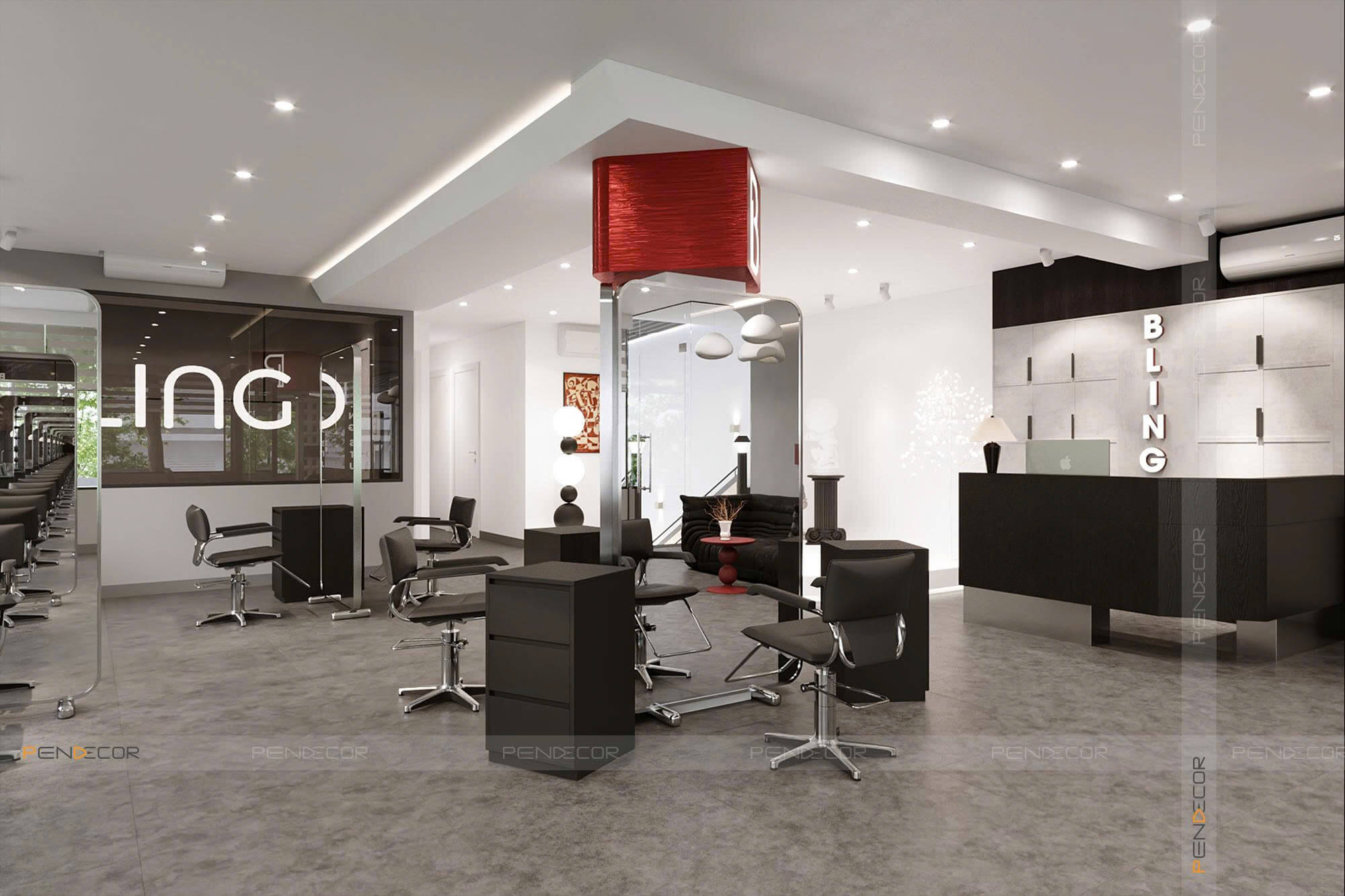Thiết Kế Salon Tóc Bling Hair Studio (Bình Thạnh)