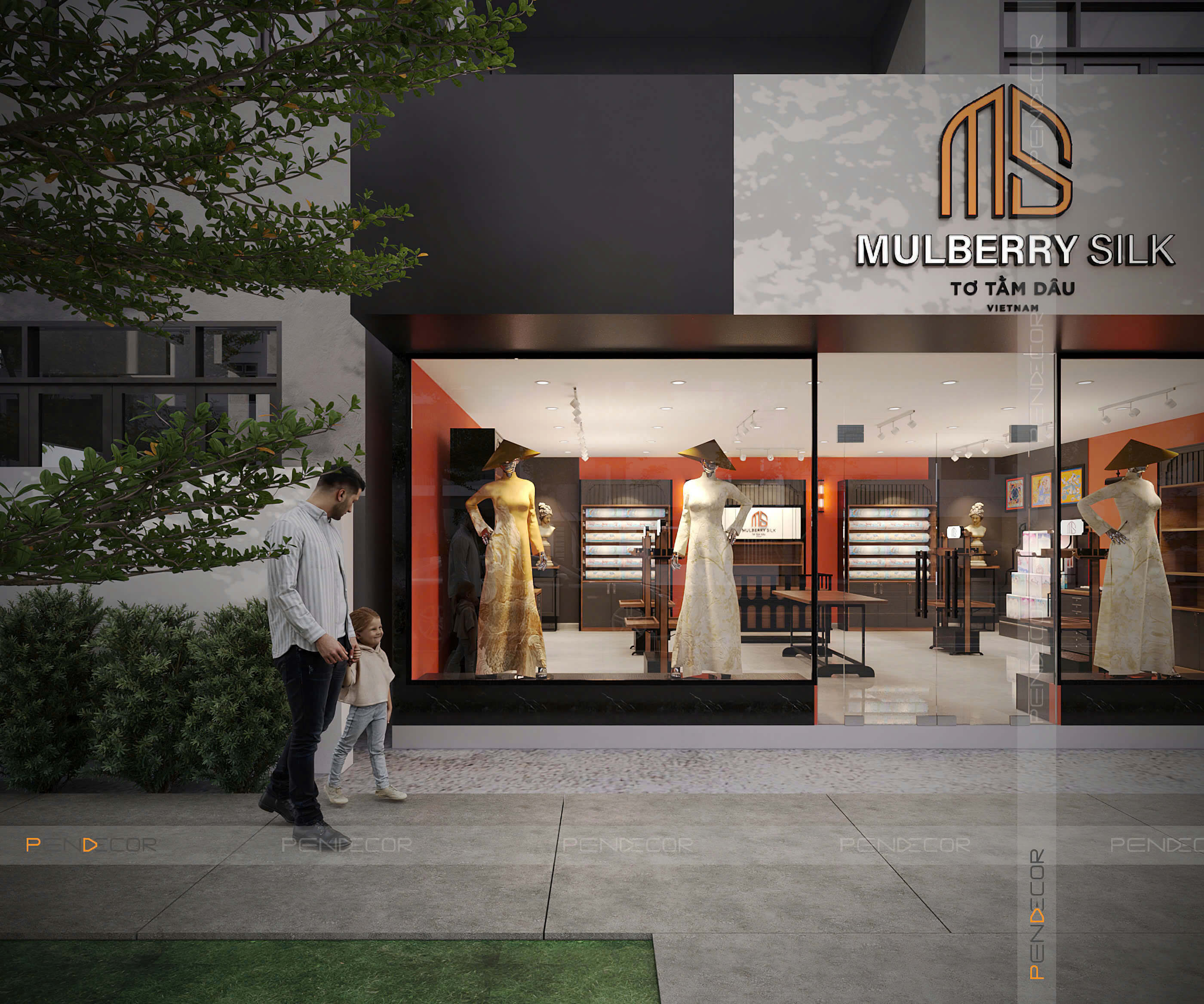 Thiết Kế Showroom Mulberry Silk