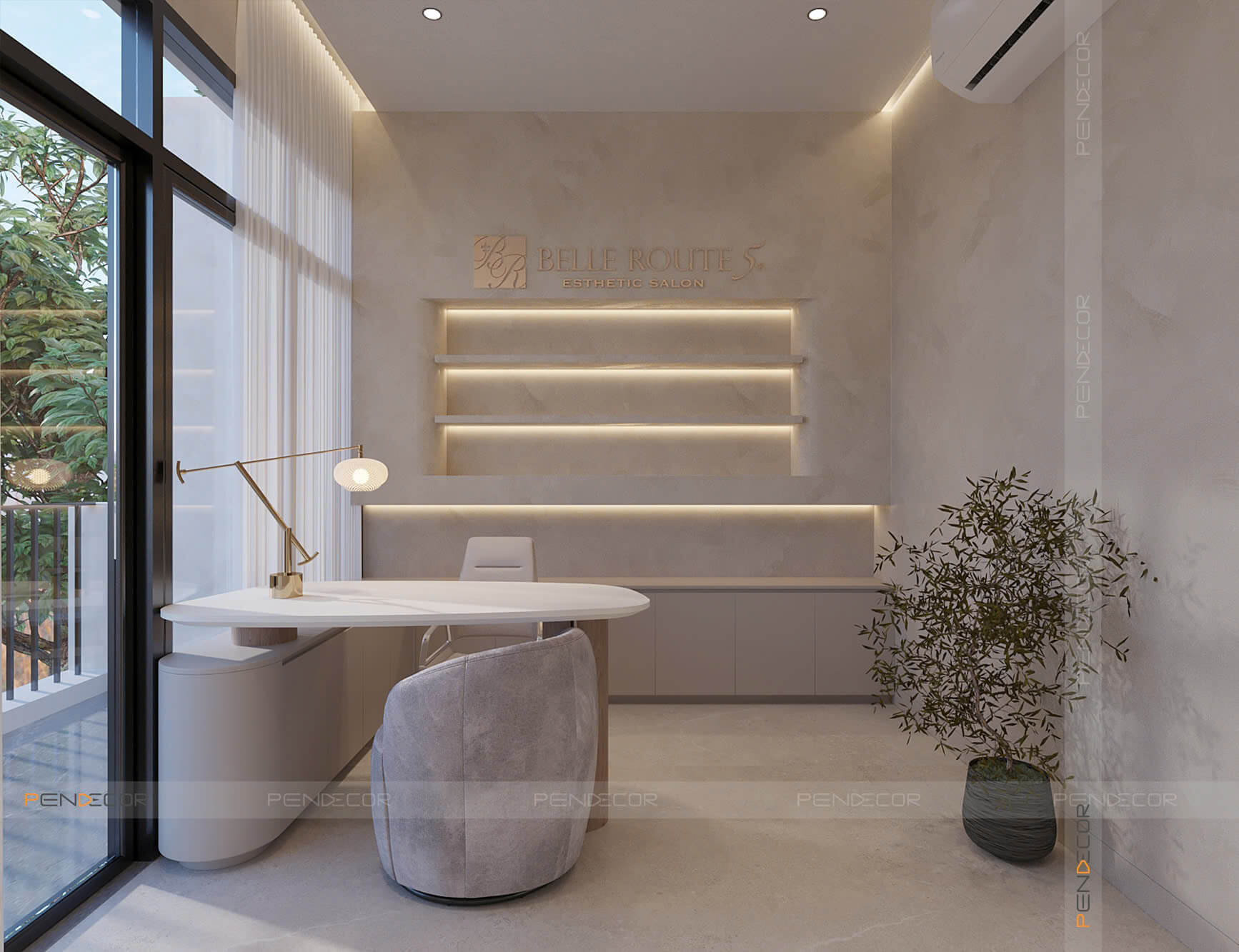 Thiết Kế Spa Belle Route (Lầu 3, 4)