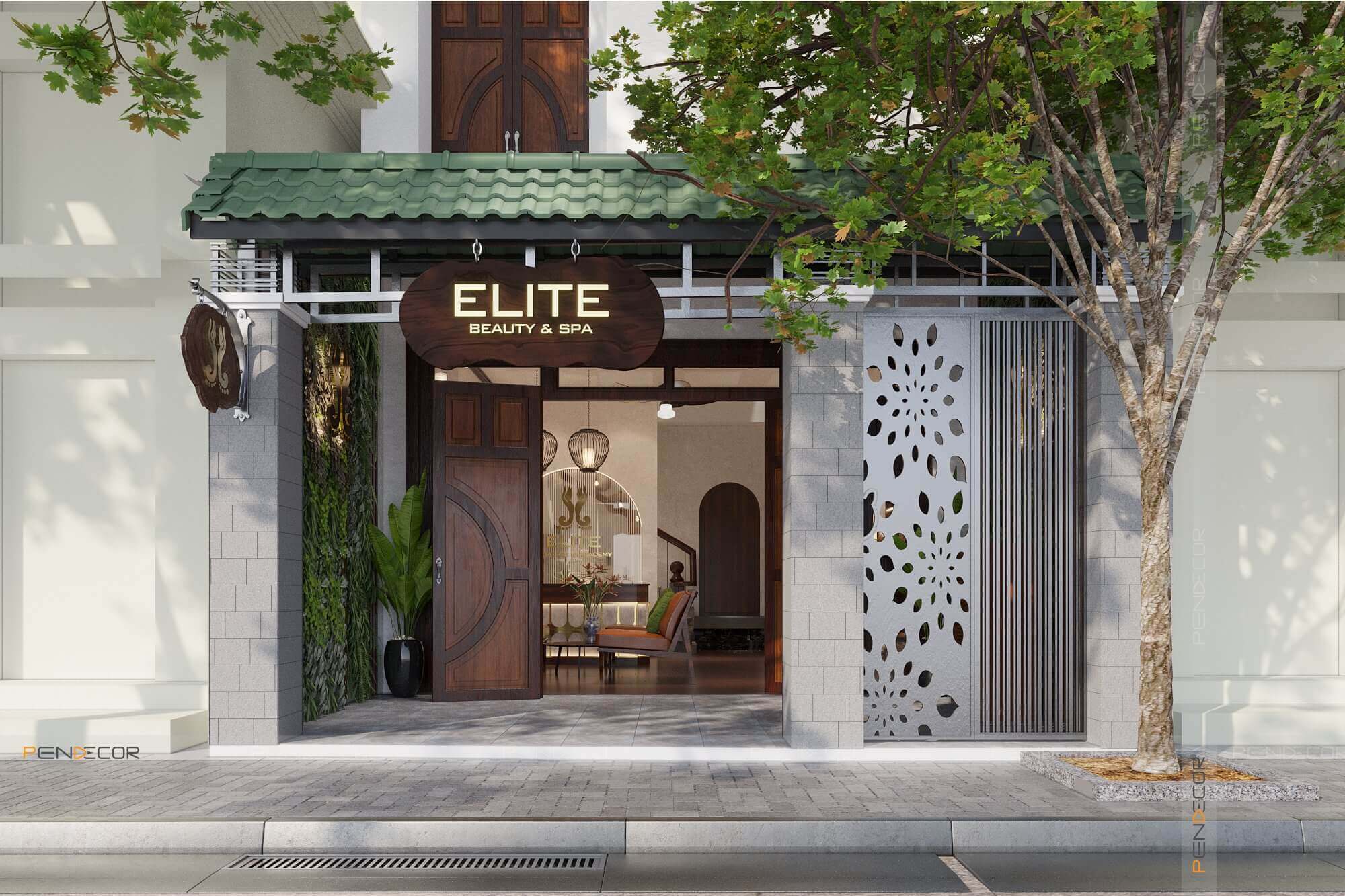 mẫu mặt tiền nhà vuông