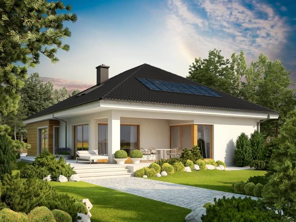 mẫu nhà vuông 2 mặt tiền Pendecor