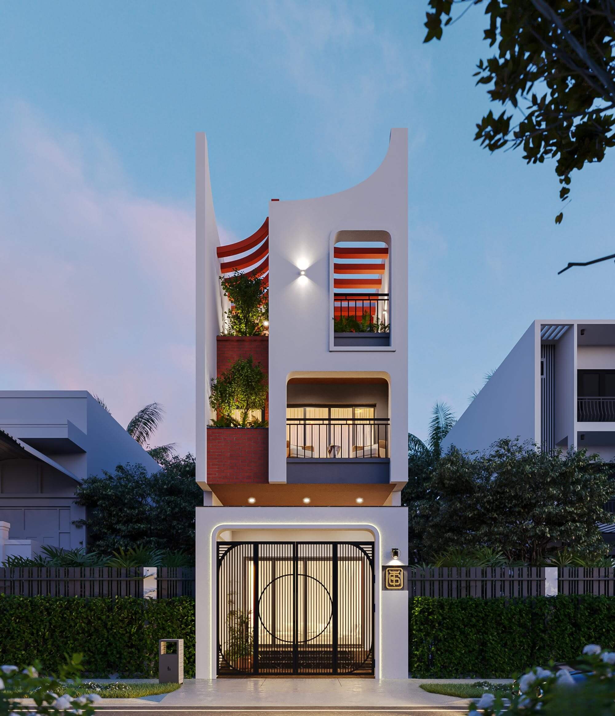 mặt tiền hướng tây