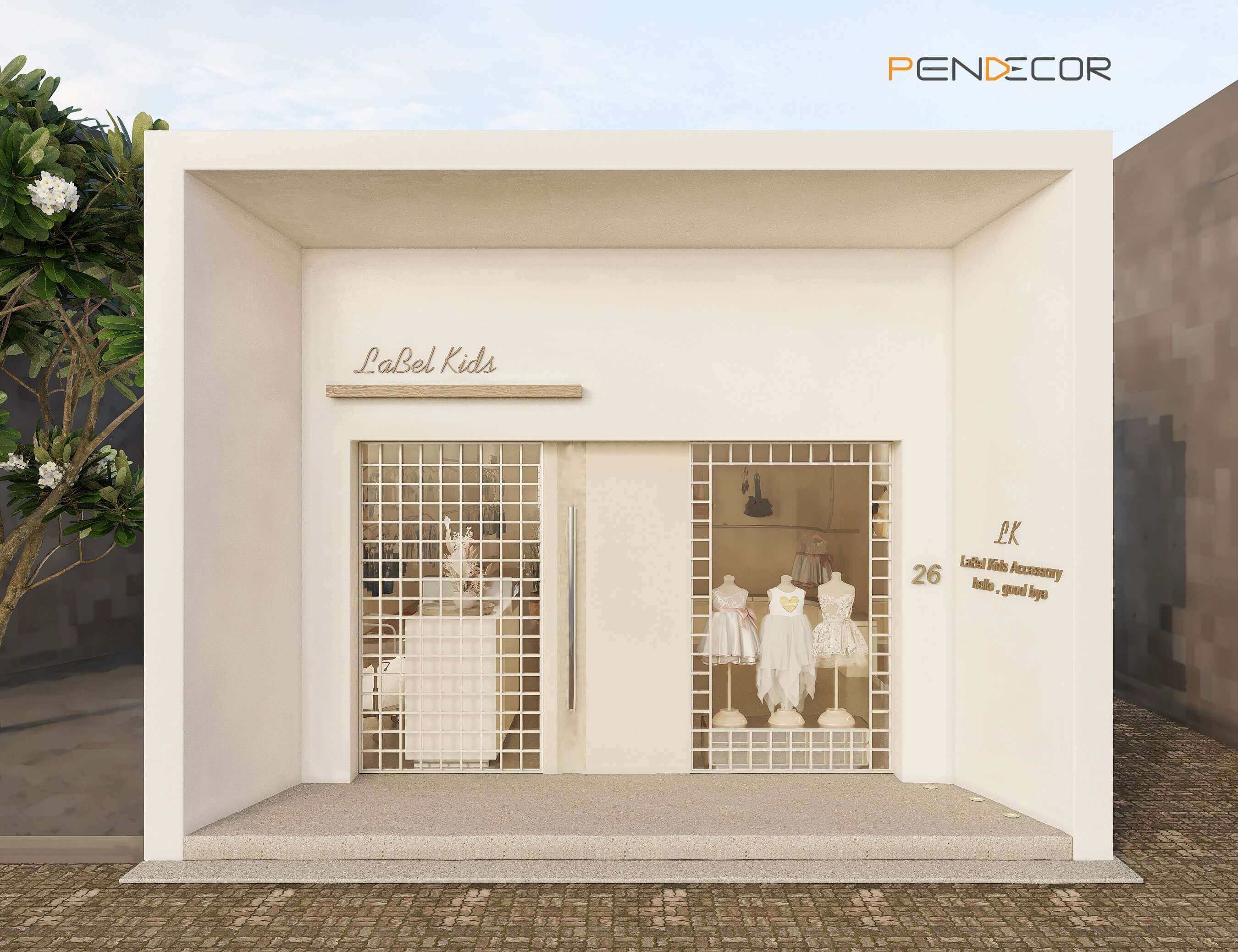 mặt tiền nhà hướng tây Pendecor