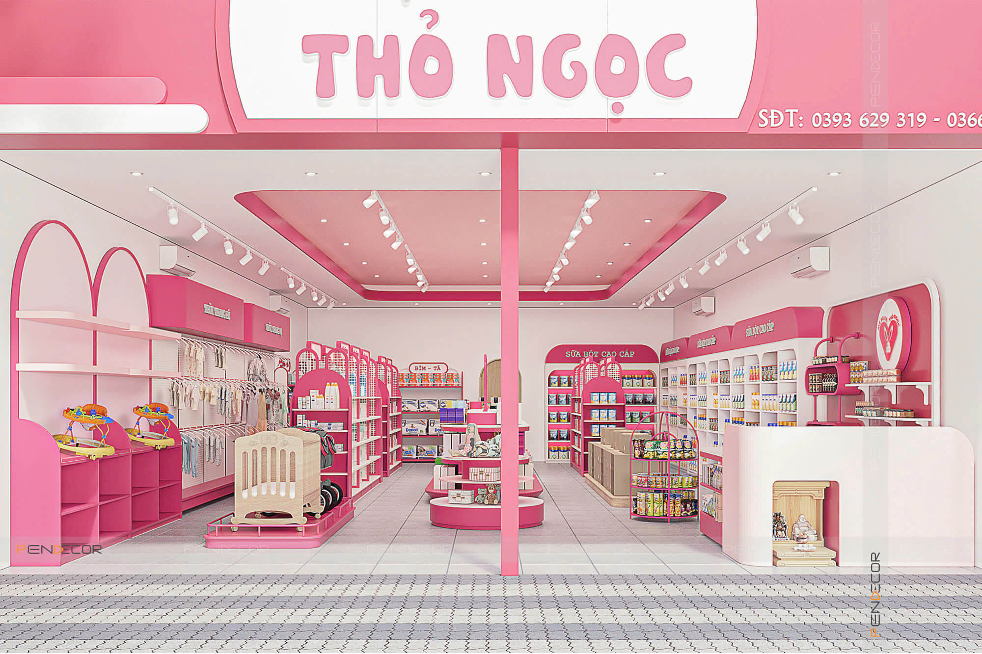 Thiết Kế Shop Mẹ và Bé Thỏ Ngọc