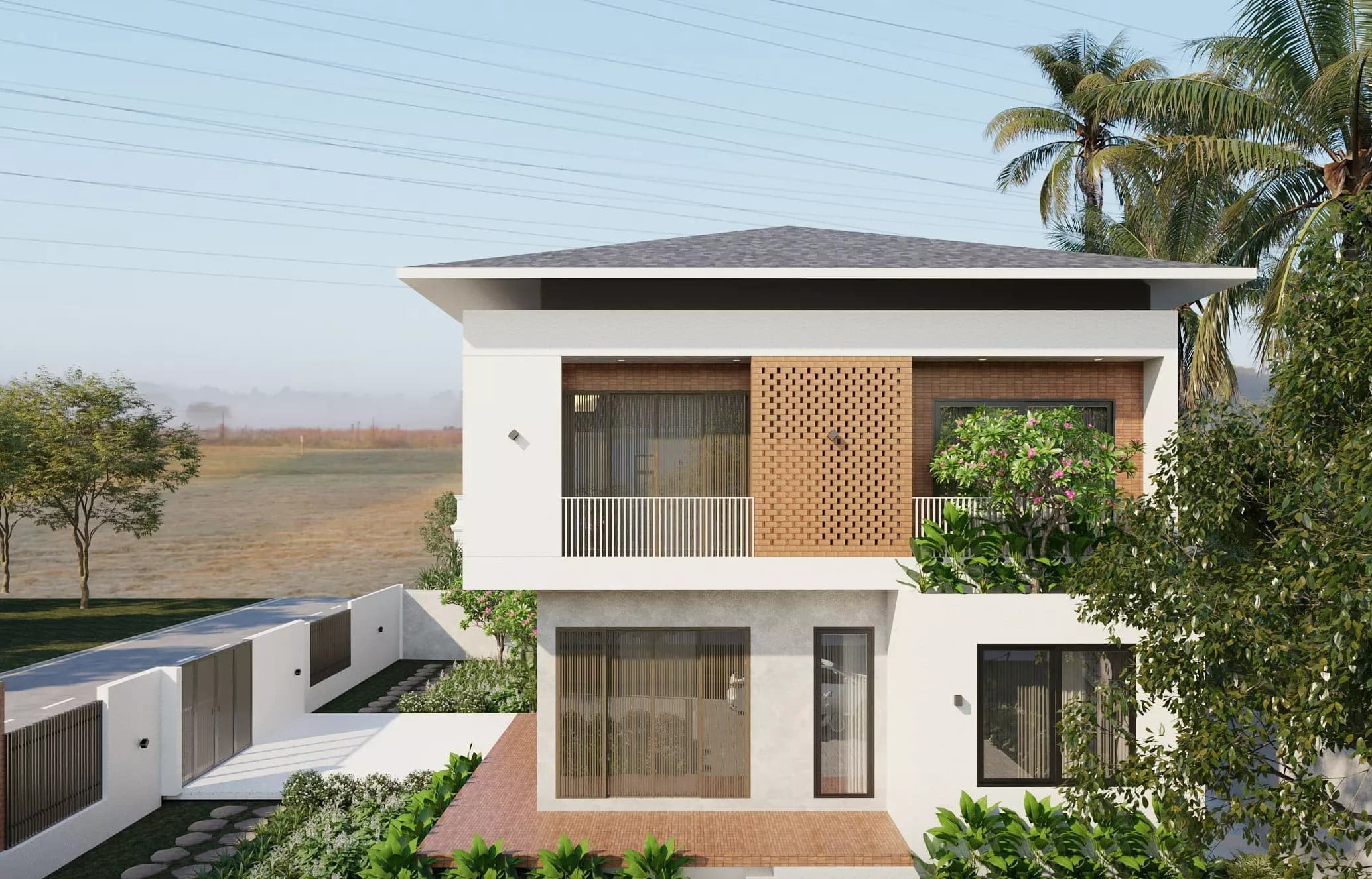 mẫu mặt tiền nhà mái thái đẹp Pendecor