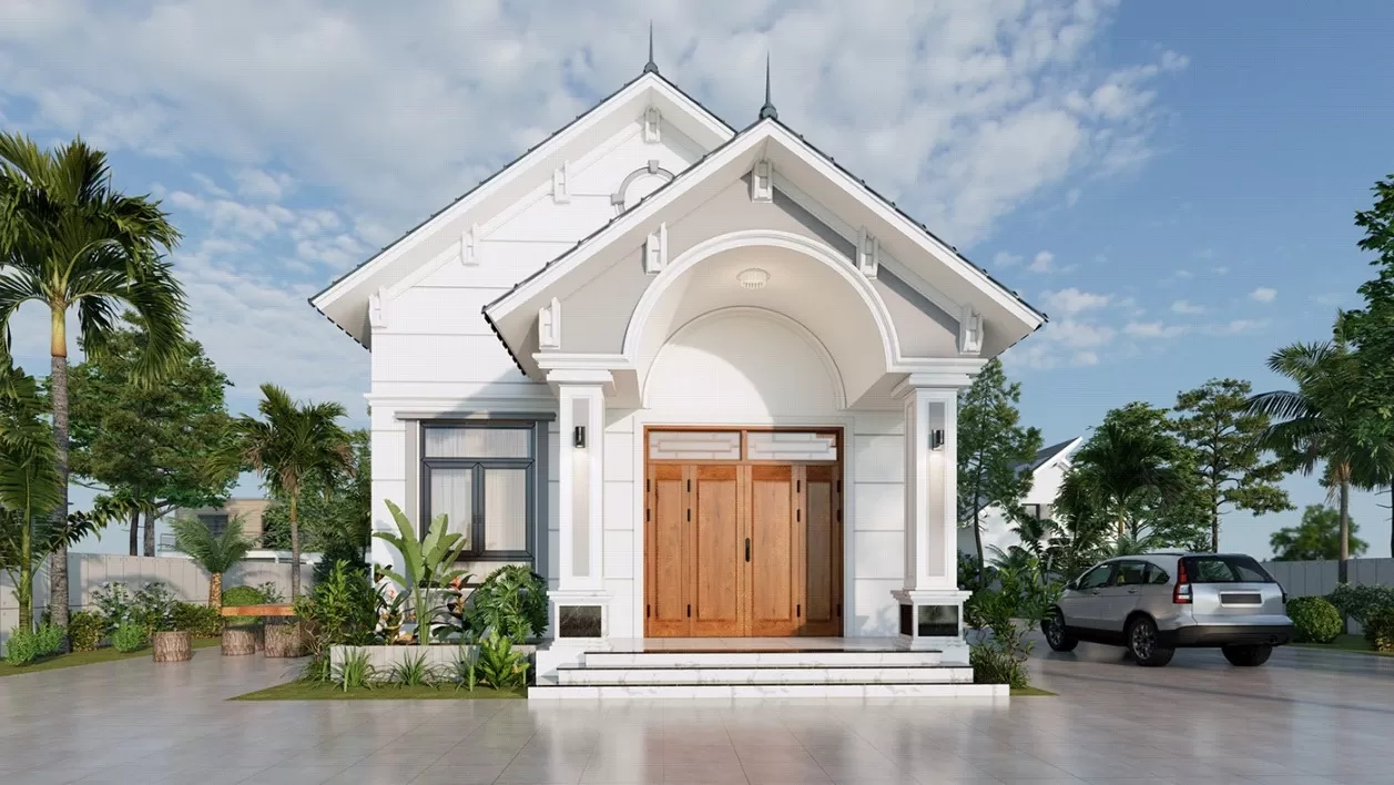 cách trang trí mặt tiền nhà mái thái Pendecor