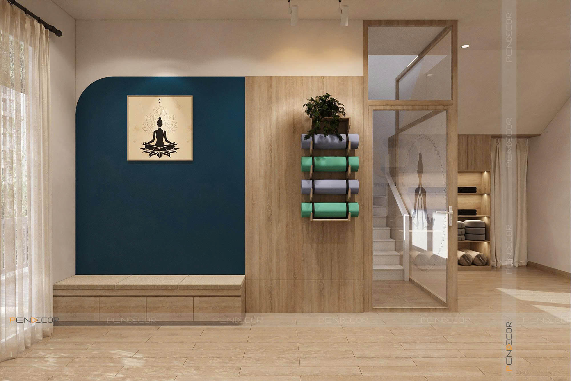 Thiết Kế Phòng Tập Yoga Ciyoga Khang An