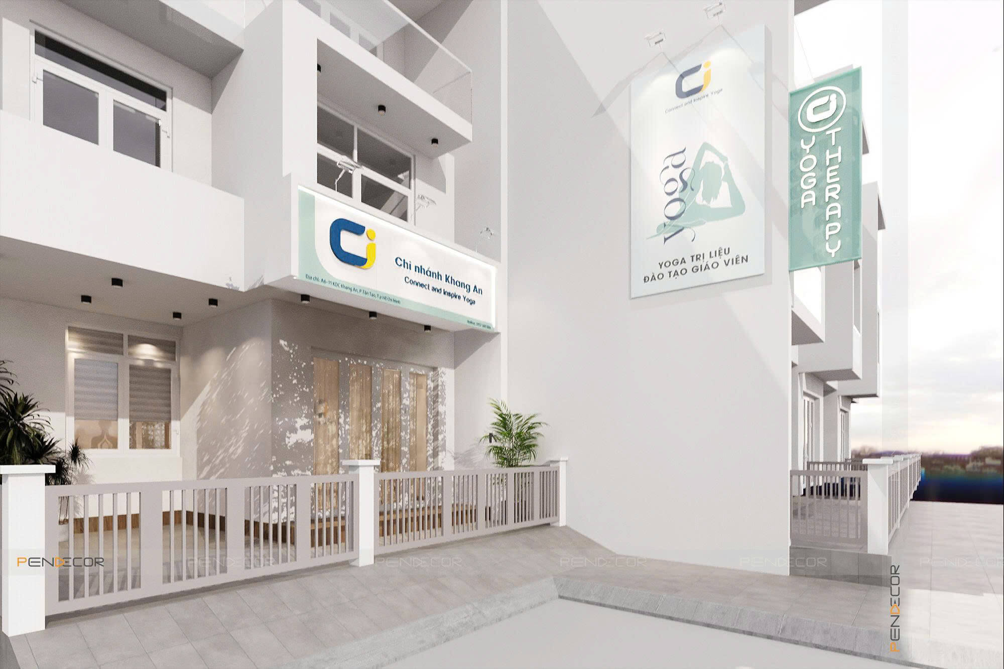 Thiết Kế Phòng Tập Yoga Ciyoga Khang An