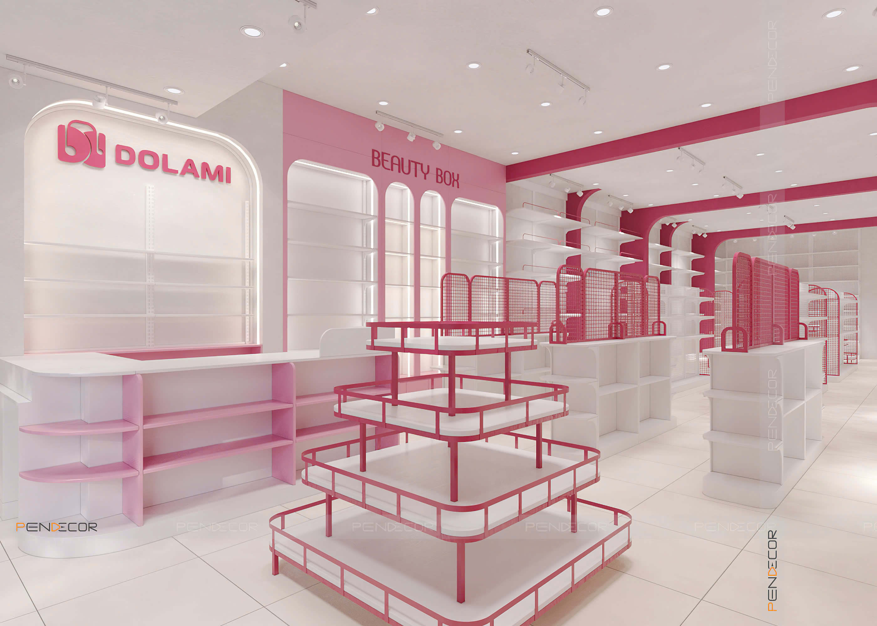 Thiết Kế Shop Mỹ Phẩm Dolami