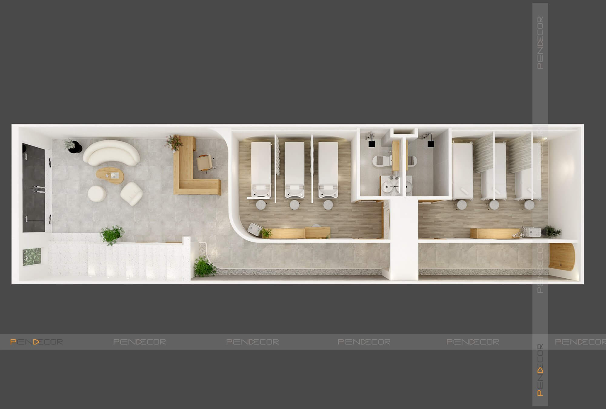 mẫu thiết kế spa Pendecor
