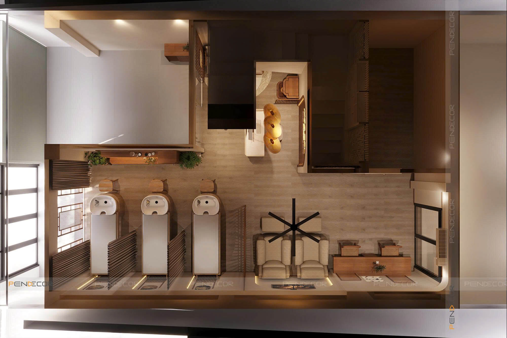 thiết kế spa đẹp Pendecor