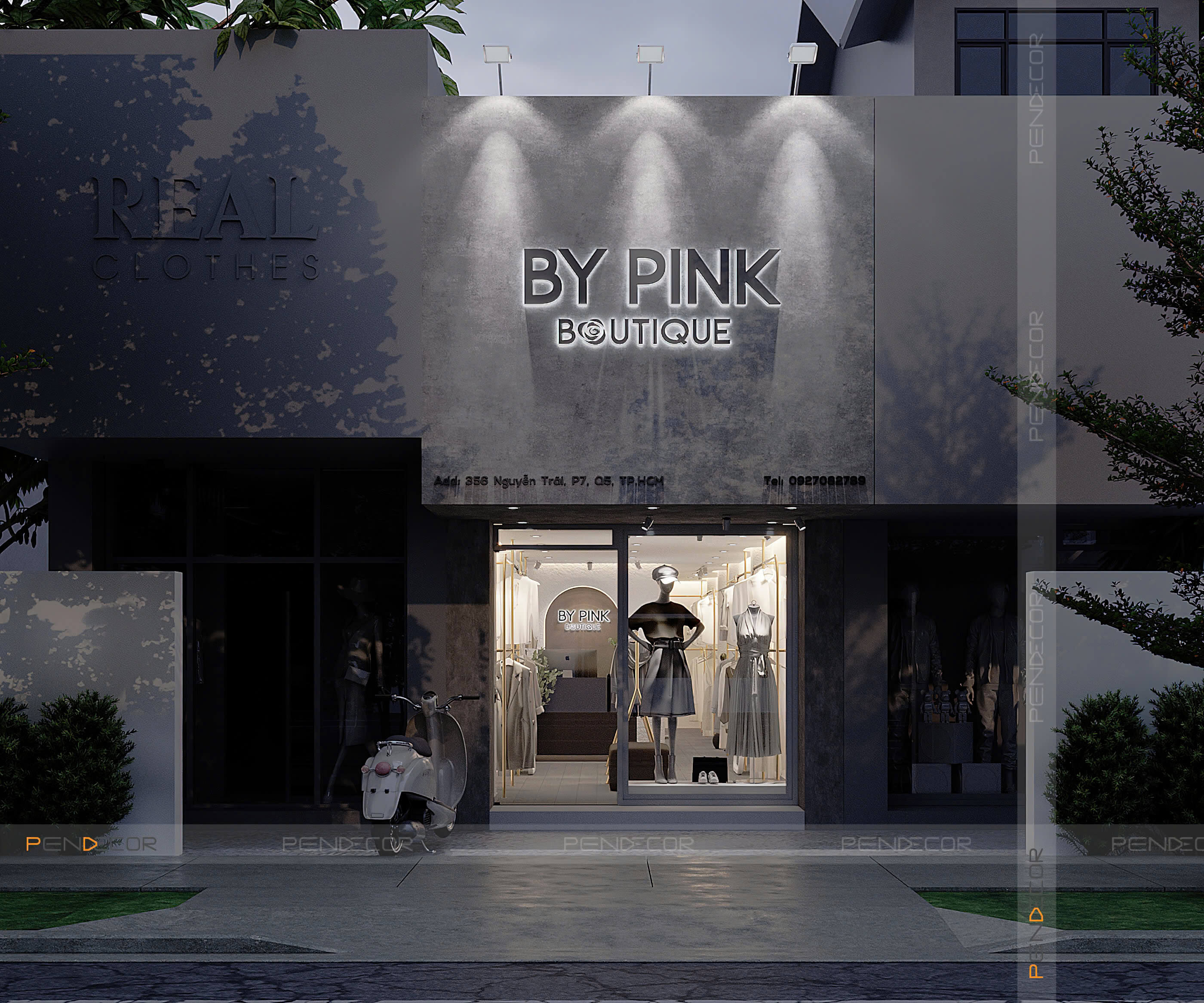 Thiết Kế Shop Thời Trang Nữ By Pink Boutique