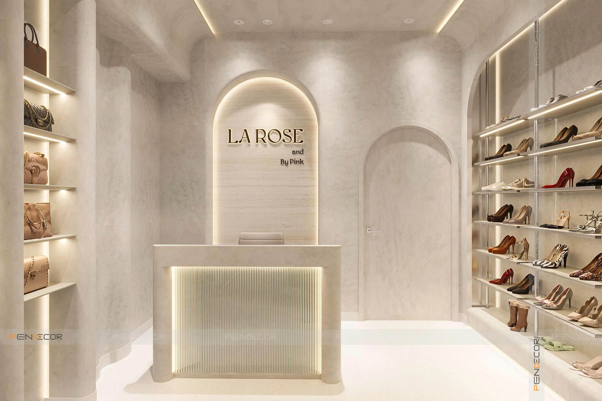 Thiết Kế Shop Giày La Rose