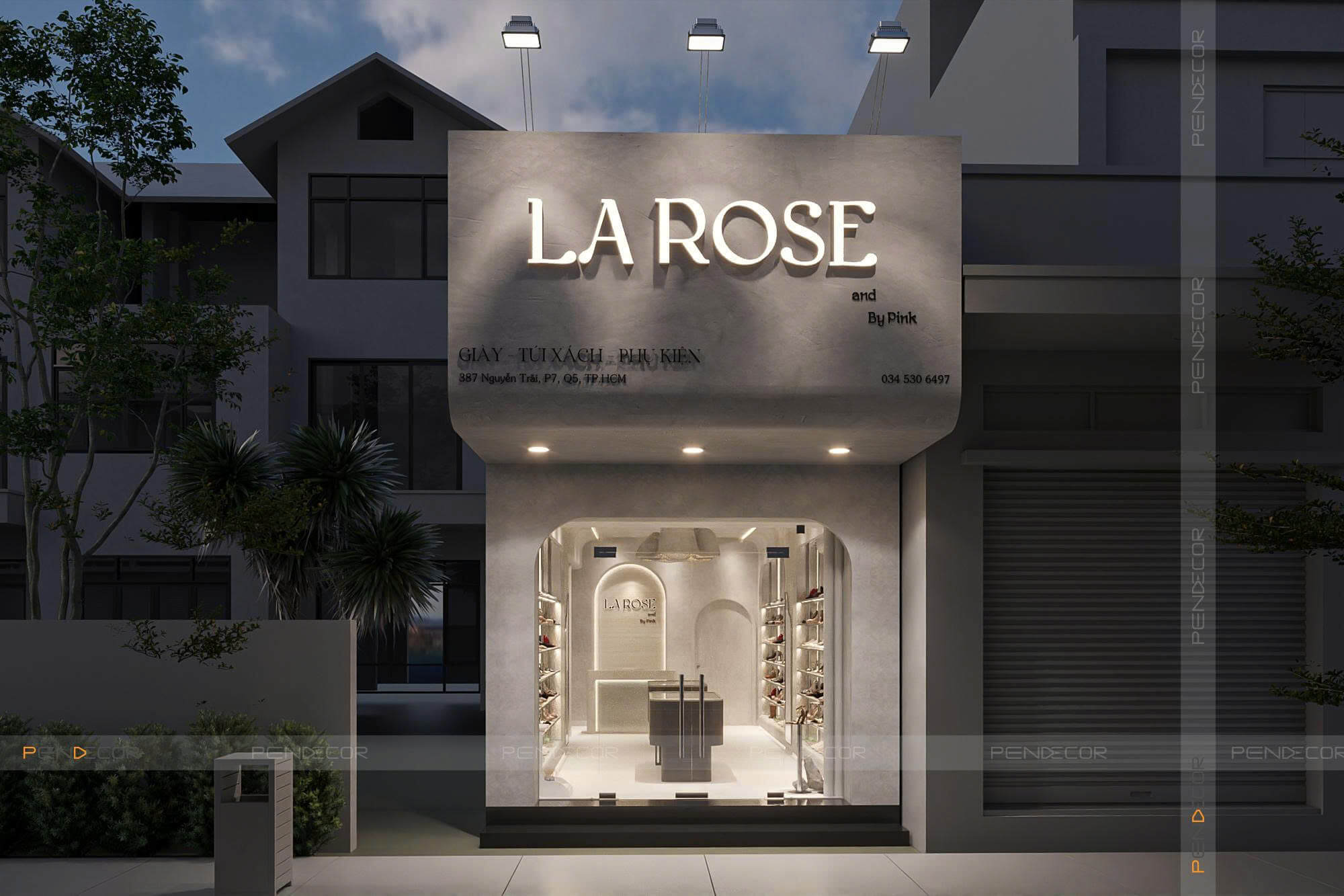 Thiết Kế Shop Giày La Rose