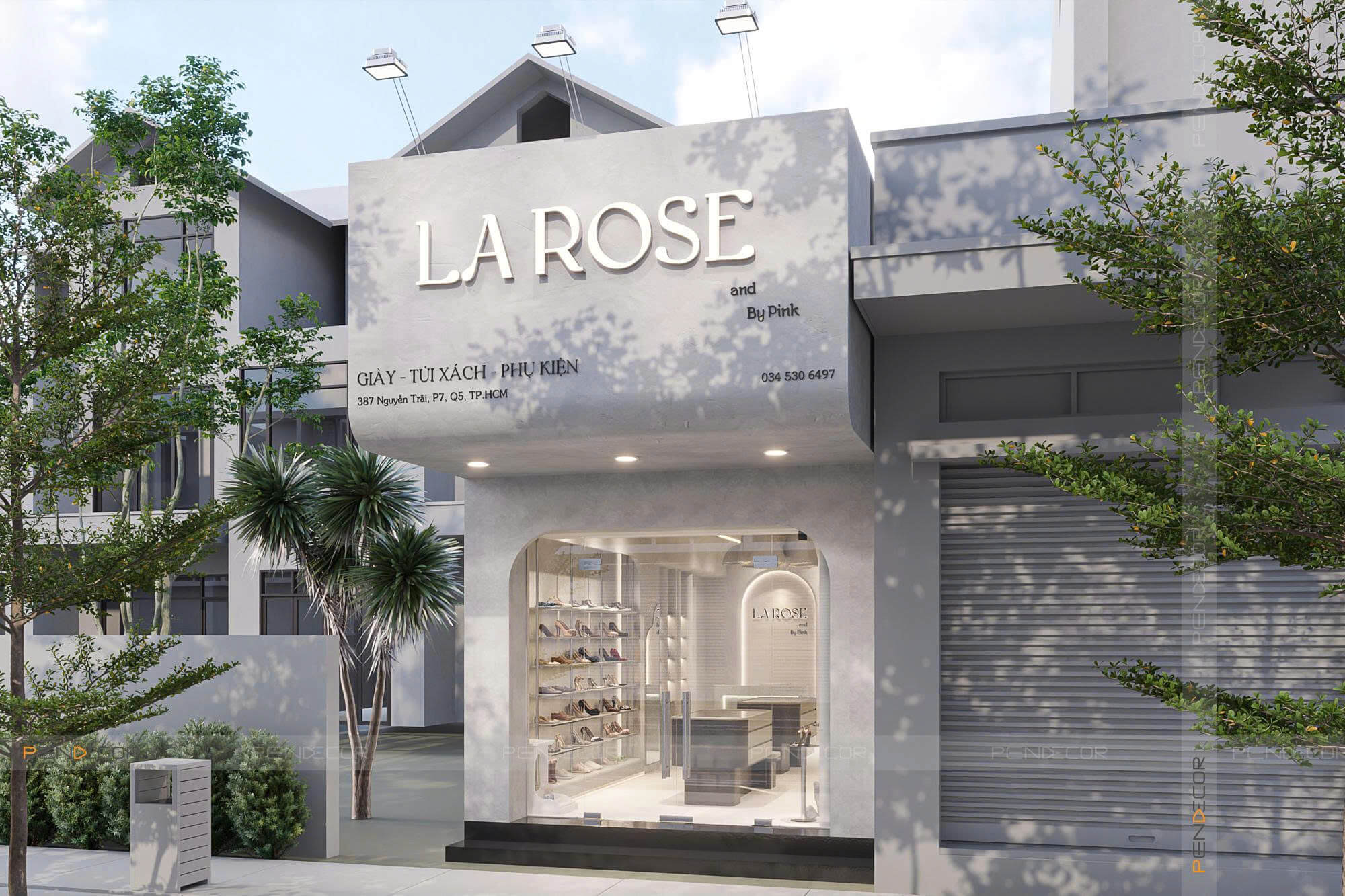 Thiết Kế Shop Giày La Rose