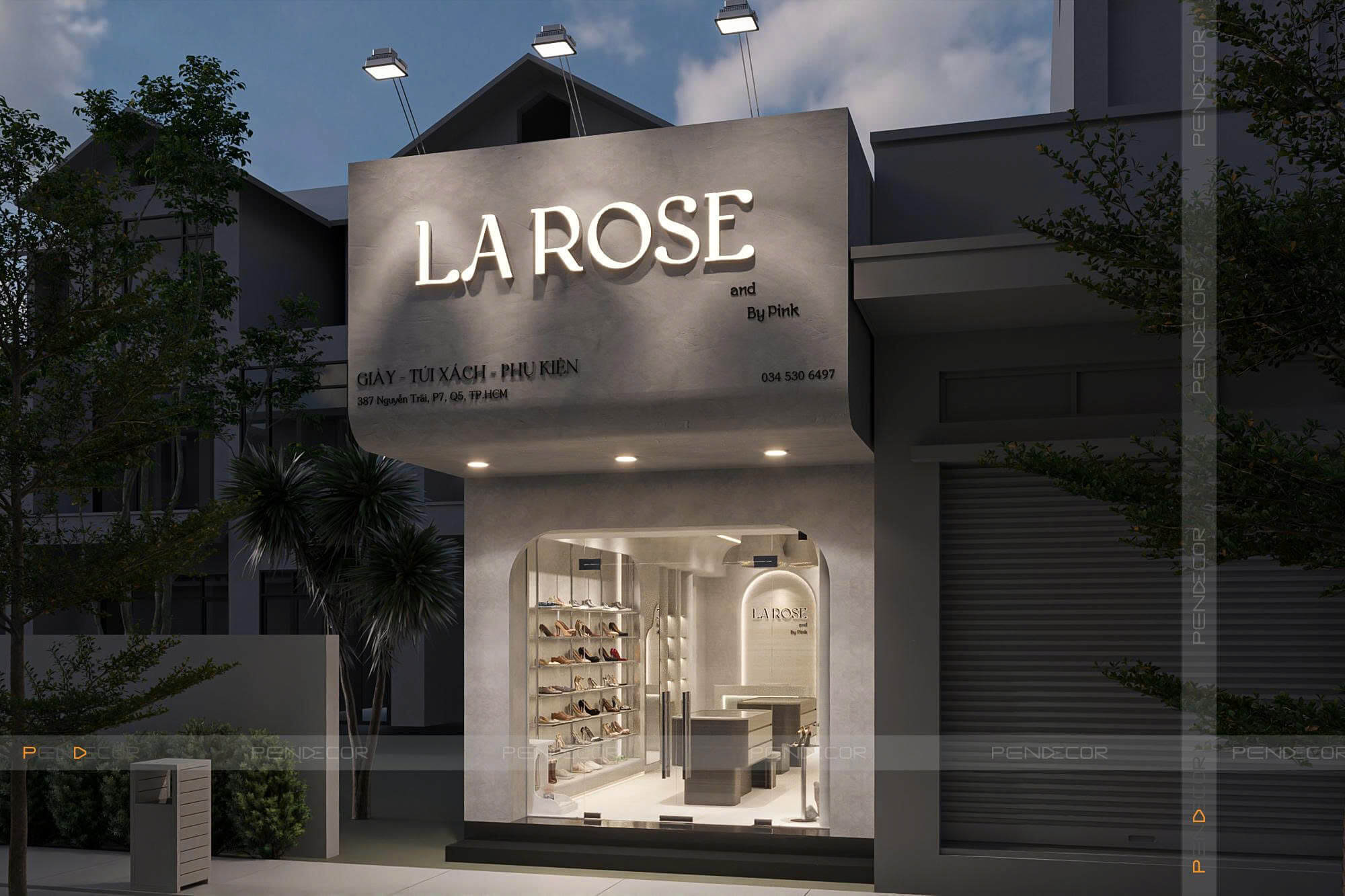 Thiết Kế Shop Giày La Rose