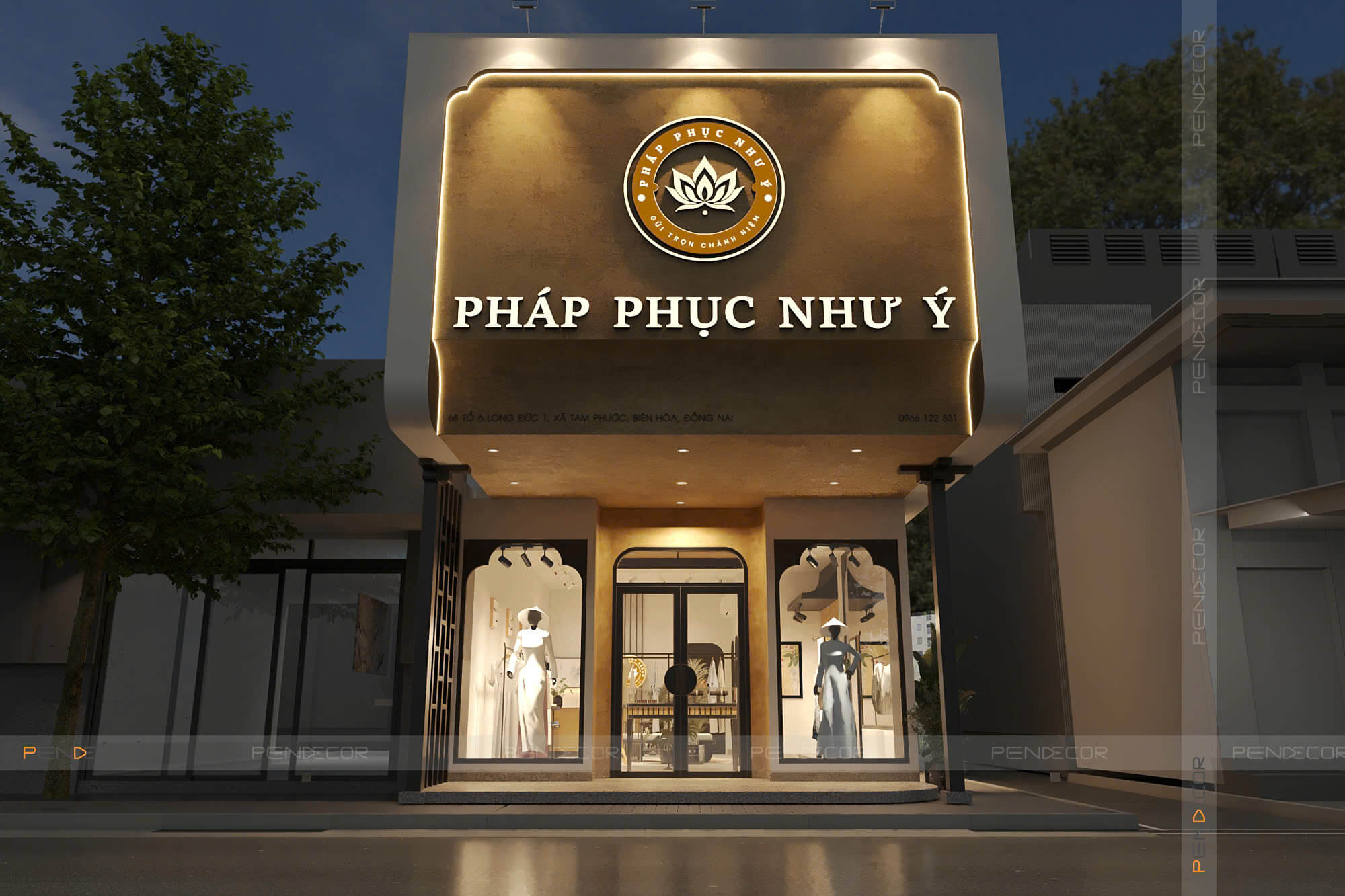 Thiết Kế Shop Thời Trang Pháp Phục Như Ý