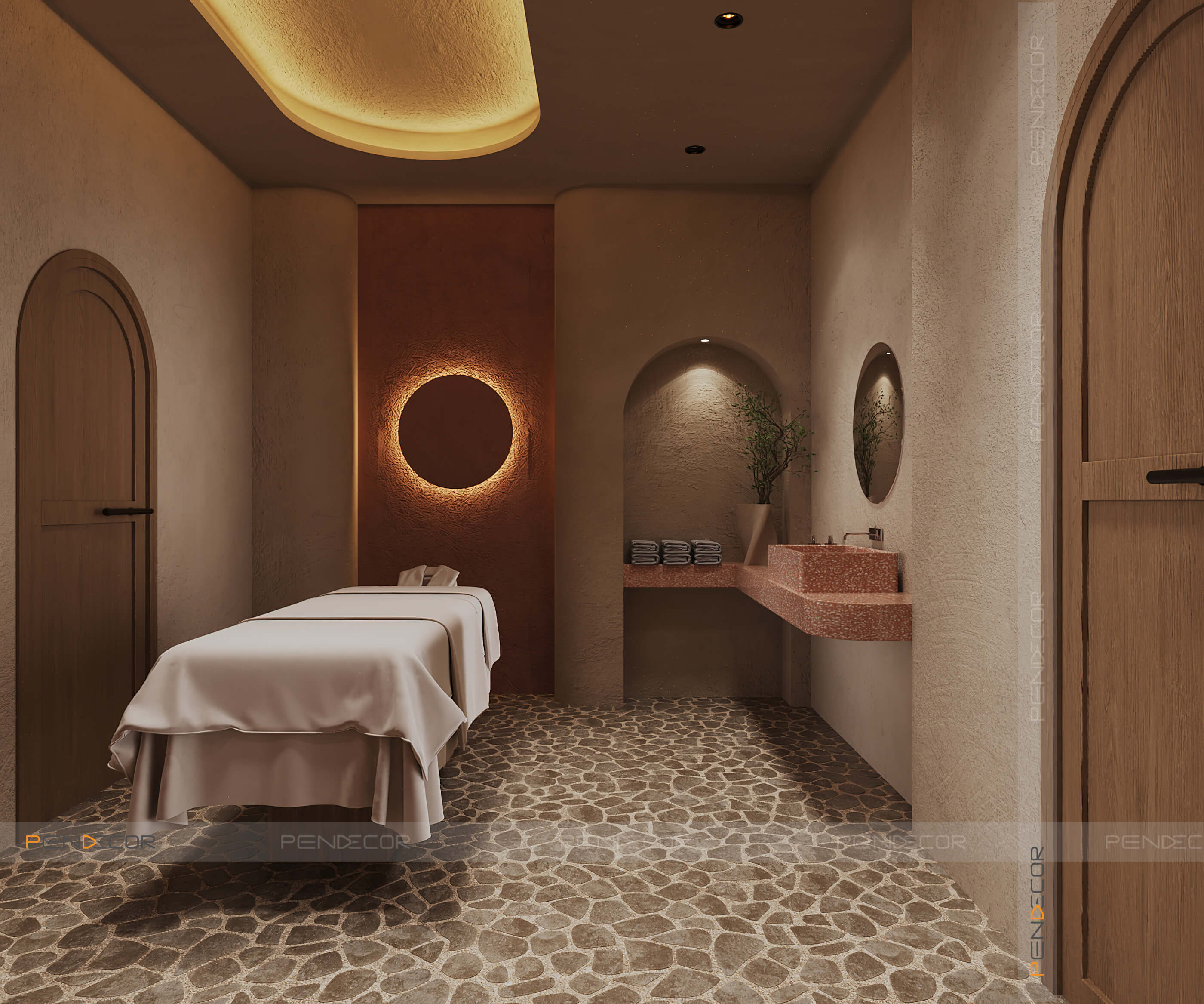 thiết kế spa mini tại nhà