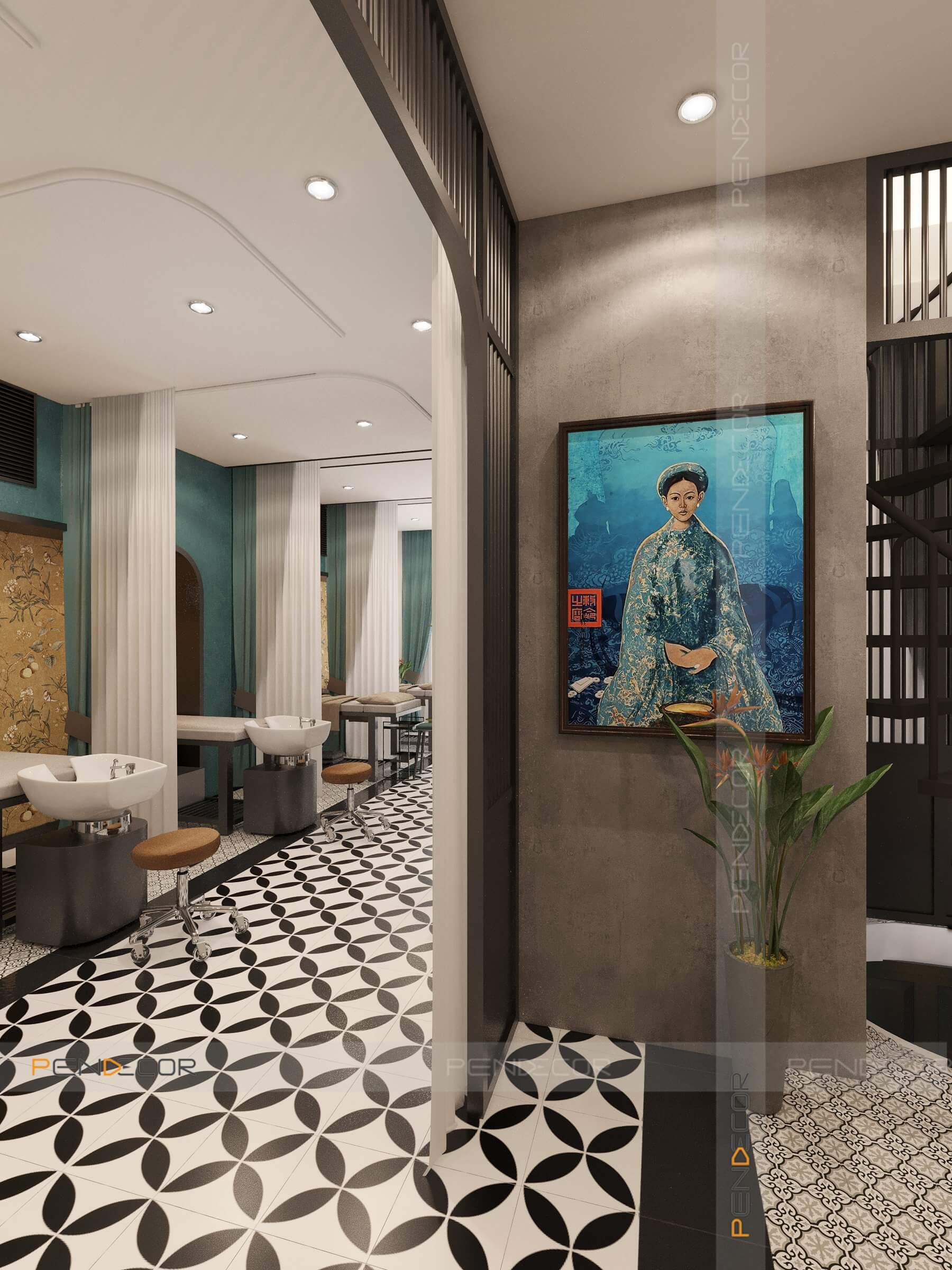 thiết kế nội thất spa Pendecor