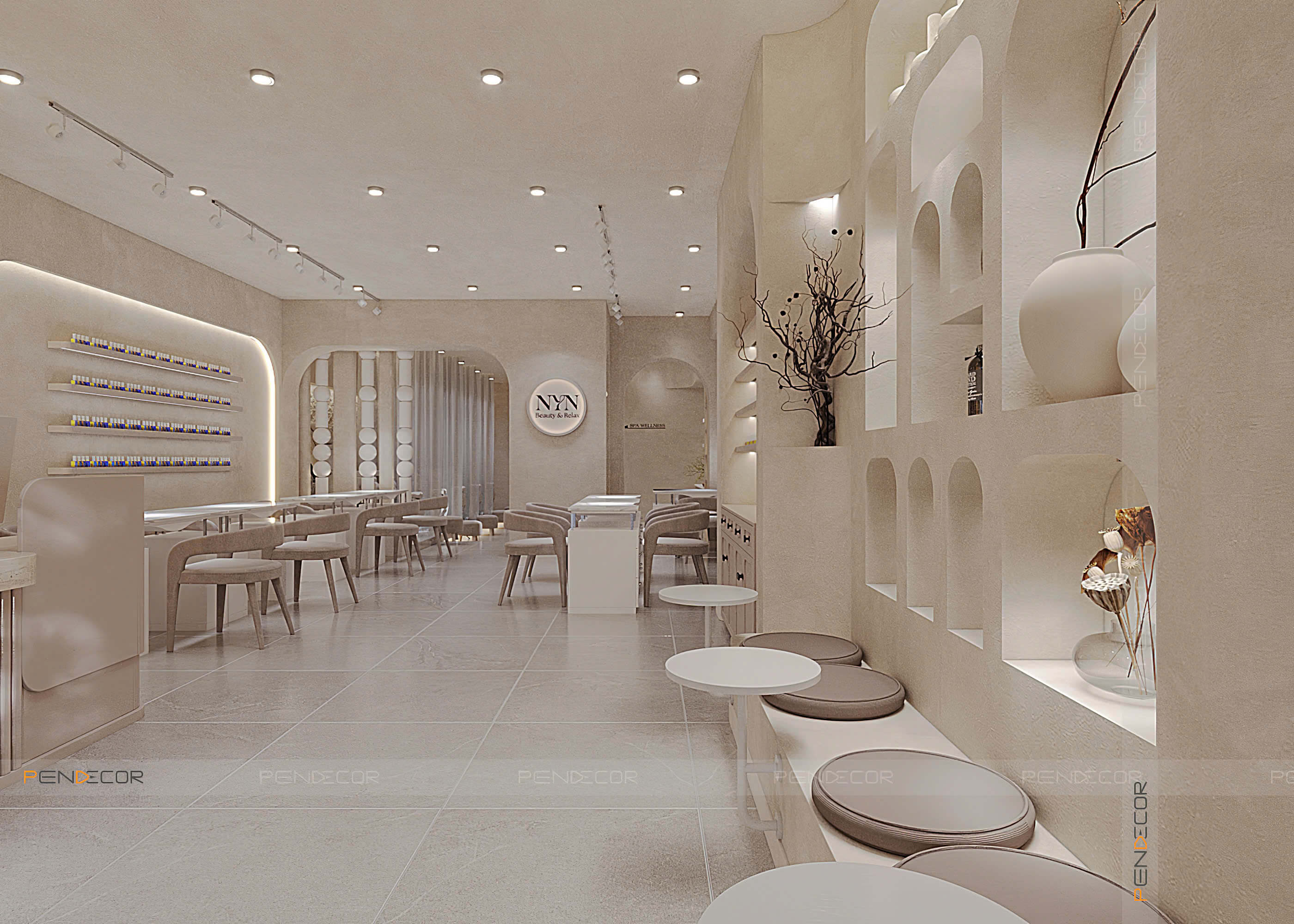 Thiết Kế Tiệm Nail Nyn