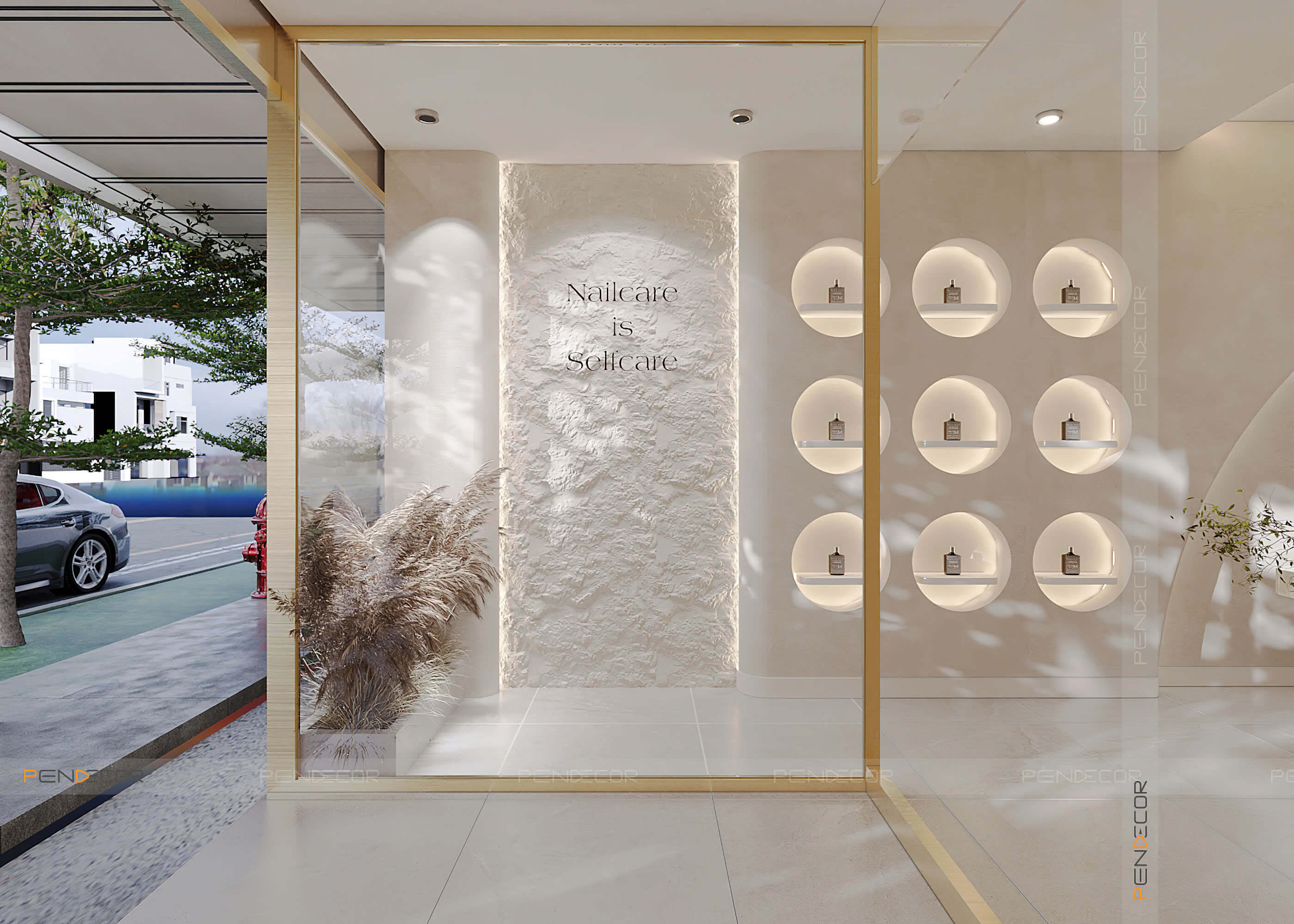 Thiết Kế Tiệm Nail Nyn