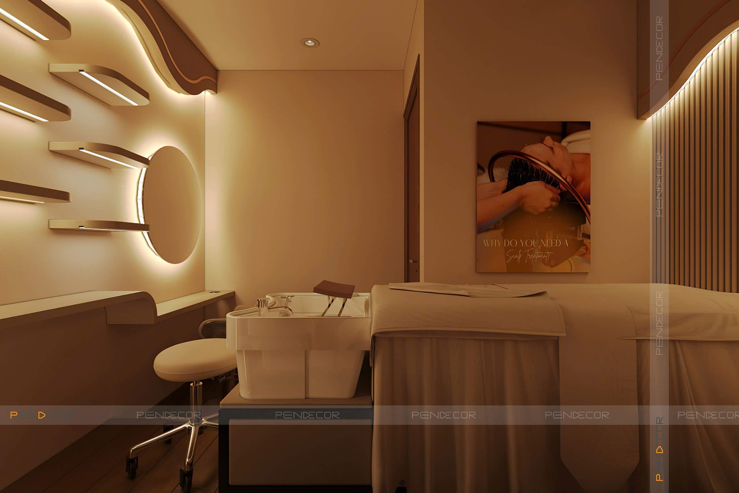 giường phun xăm Pendecor